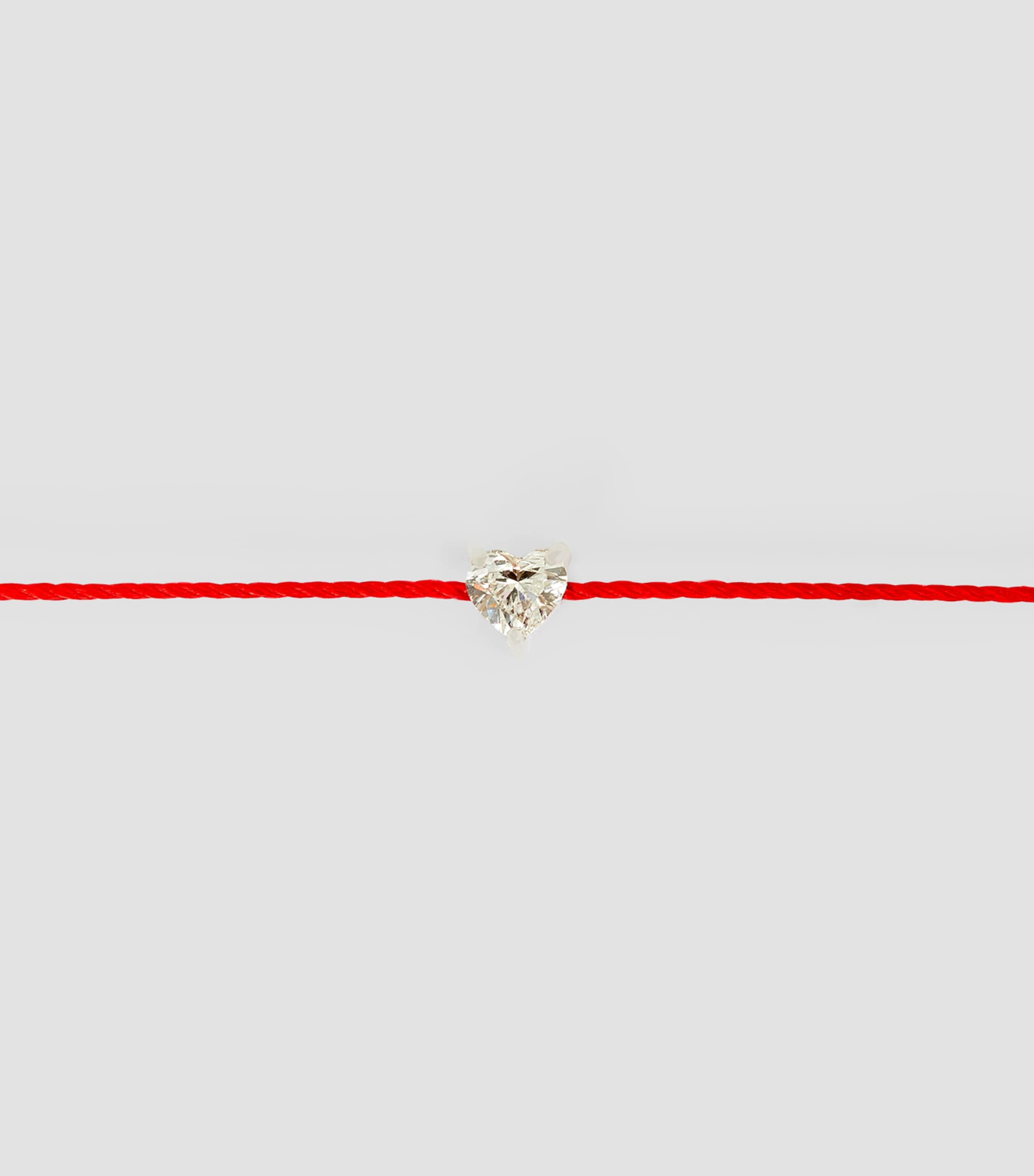 Redline White Gold and Diamond Bien Aimé Bracelet Red Image 2