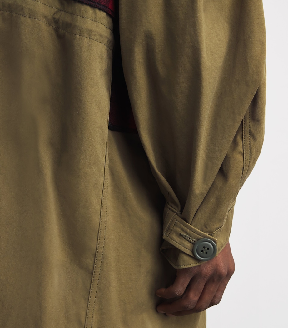 x Filson Cotton Tartan Parka Jacket KHAKI X RED/BLK Image 6