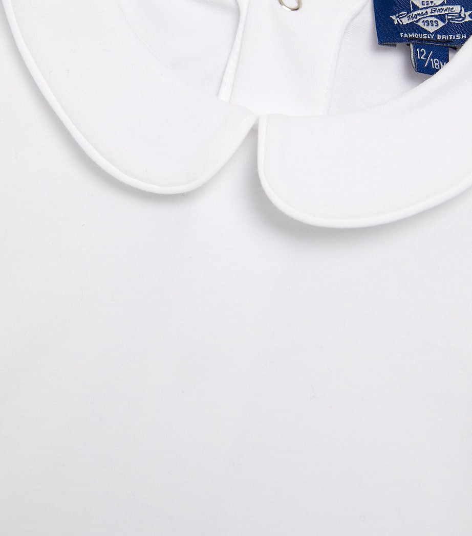 Milo Piped Bodysuit (0-24 Months) WHITE Image 4