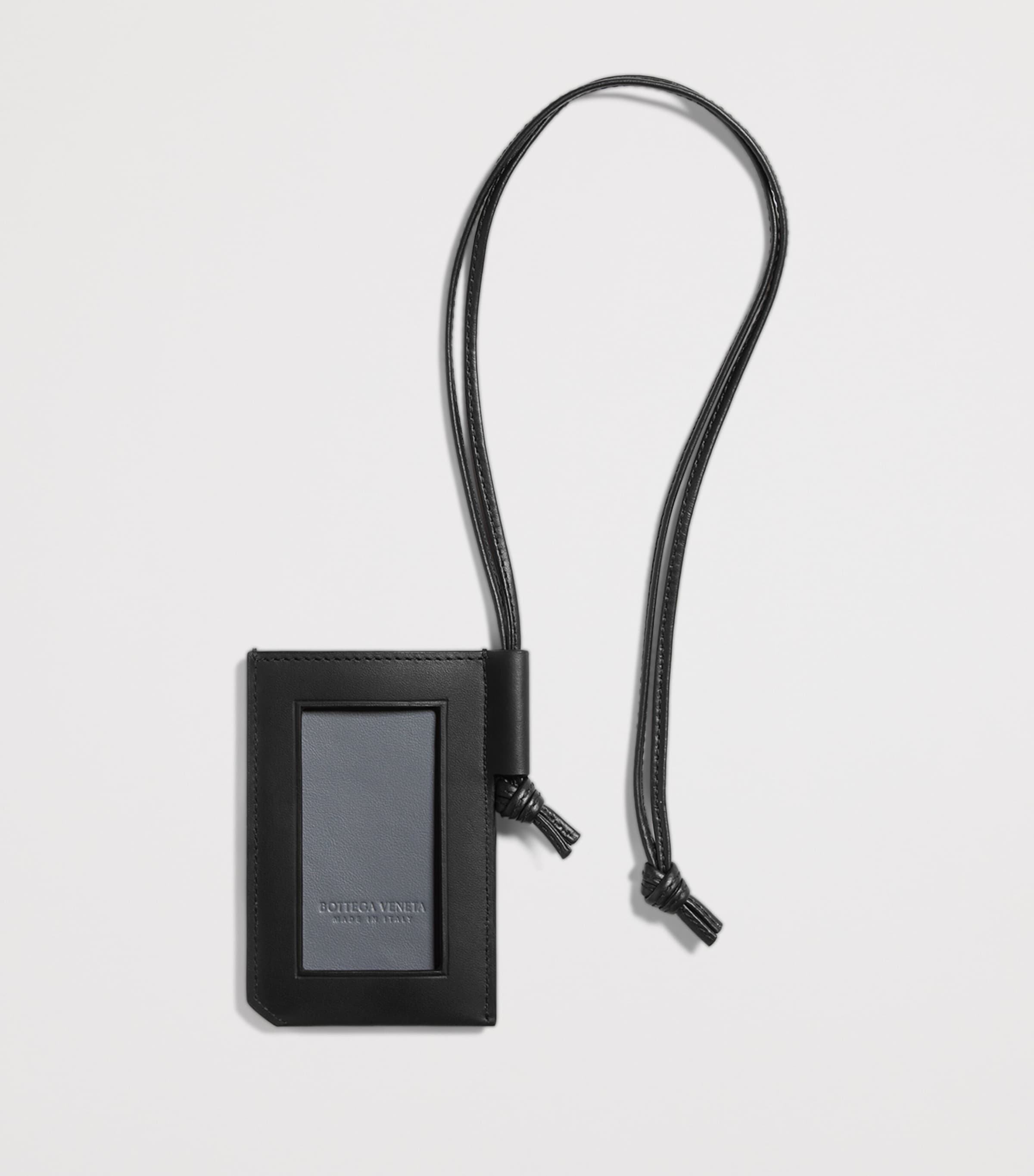 Bottega Veneta Leather Intrecciato Badge Holder Image 2