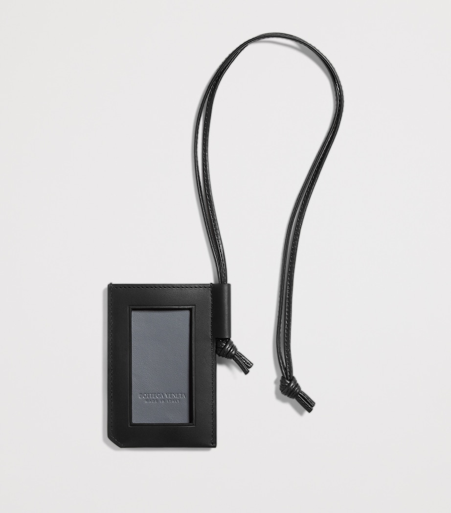 Bottega Veneta Leather Intrecciato Badge Holder Image 2