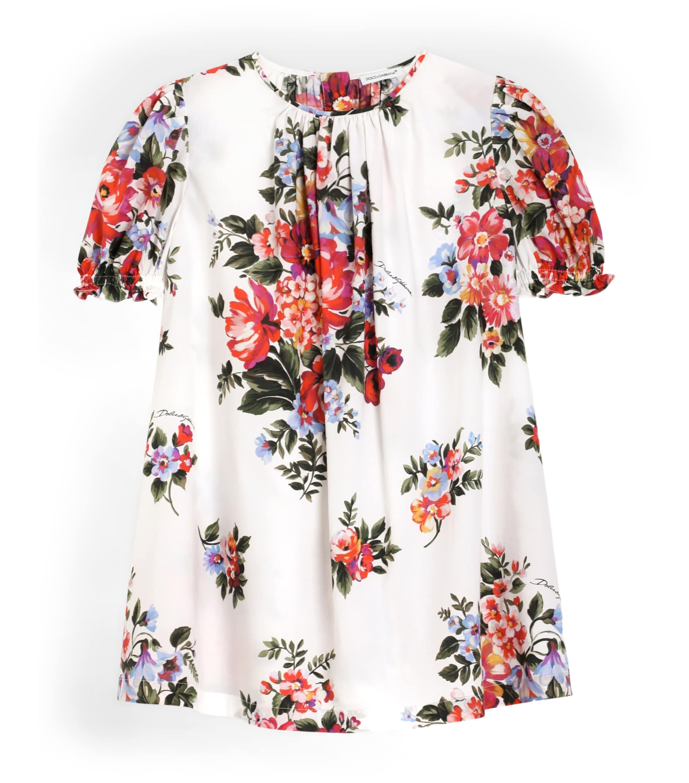 Dolce&Gabbana Kids Silk Floral Blouse (8-13 Years) Mazz Image 1