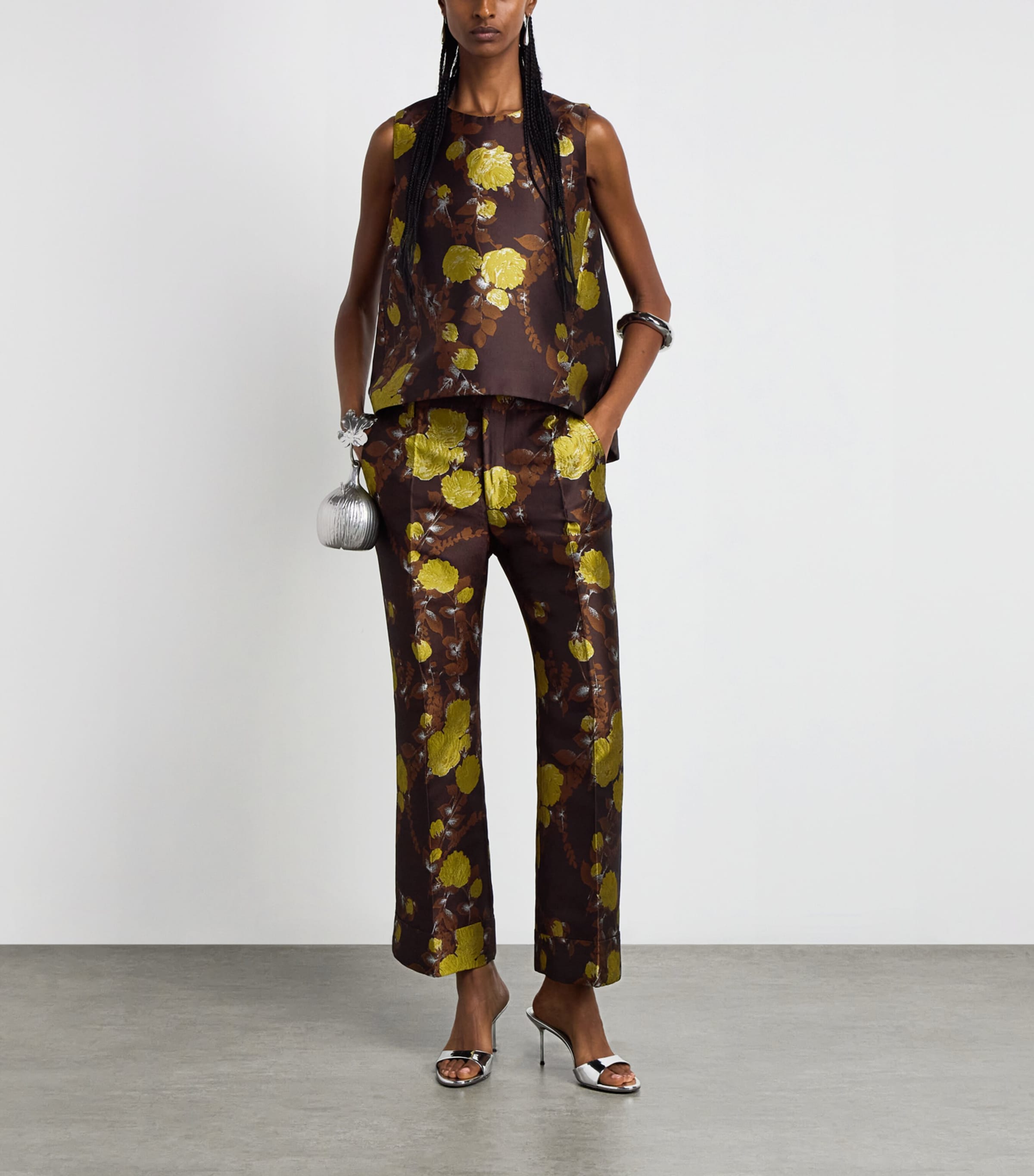La Doublej Womens Cropped Hendrix Trousers Devon Image 2