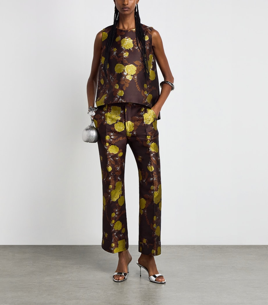 La Doublej Womens Cropped Hendrix Trousers Devon Image 2