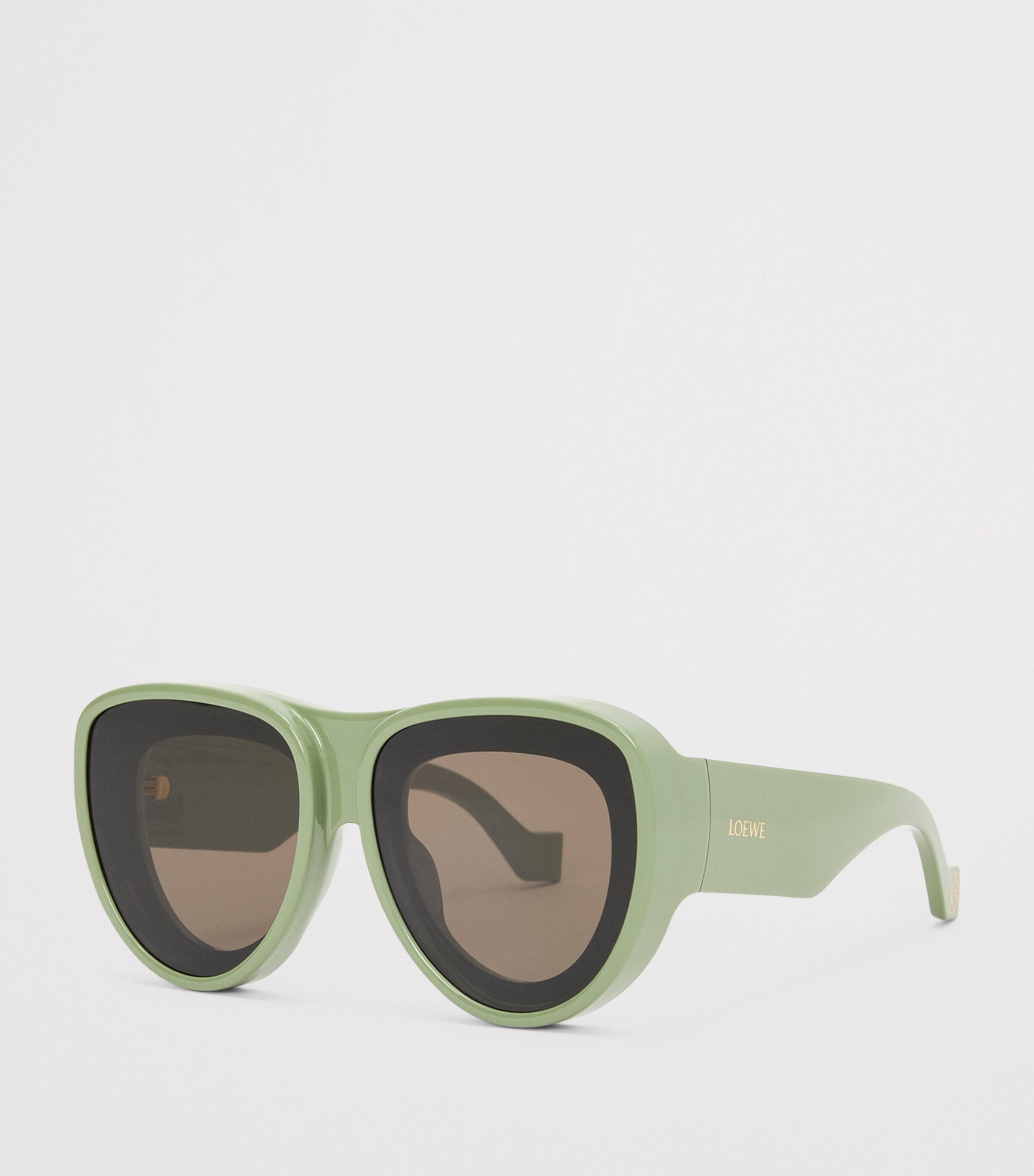 Loewe Ibiza Iridescent Gray Aviator Sunglasses Loewe LW40033I Paula main image 4