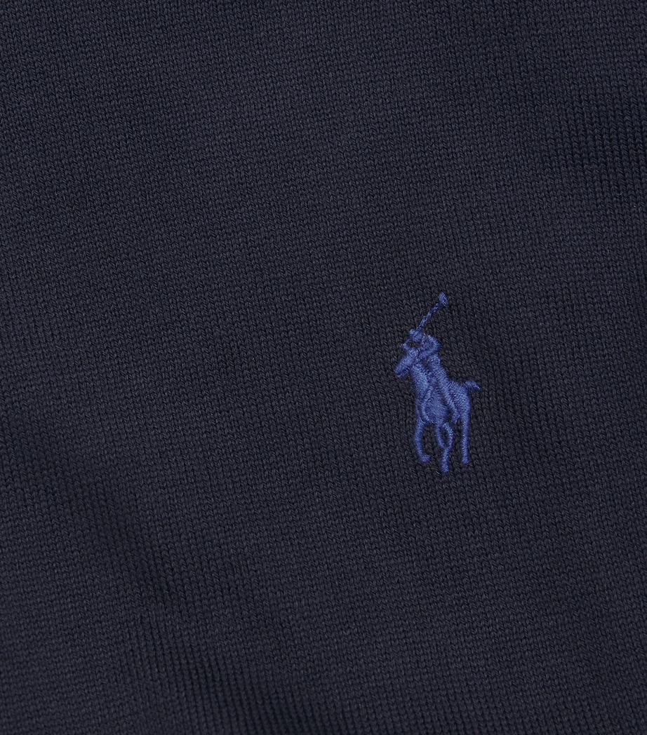 Polo Ralph Lauren Mens Pima Cotton Polo Pony Sweater Hunter Navy Image 6