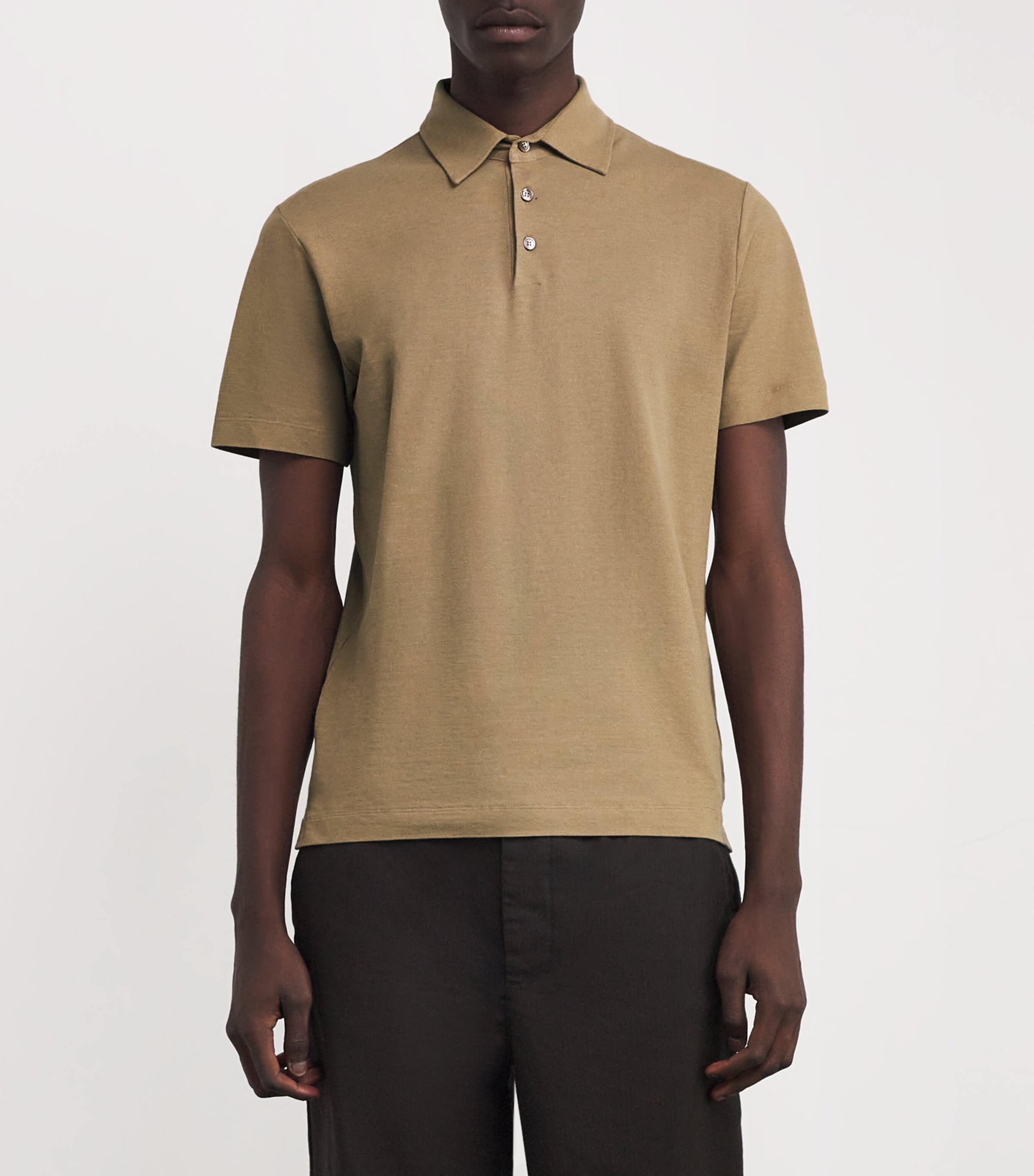 IceCotton Polo Shirt Z1904 BEIGE Image 3