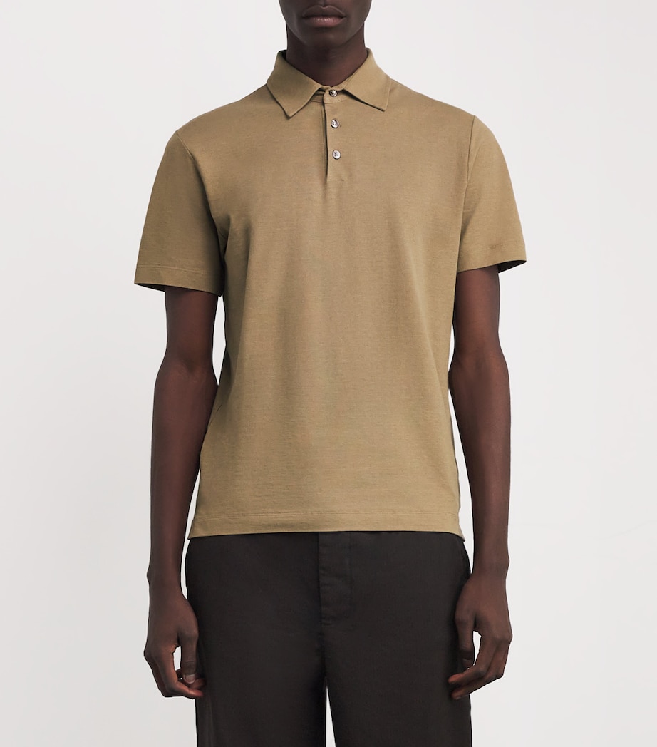 IceCotton Polo Shirt Z1904 BEIGE Image 3