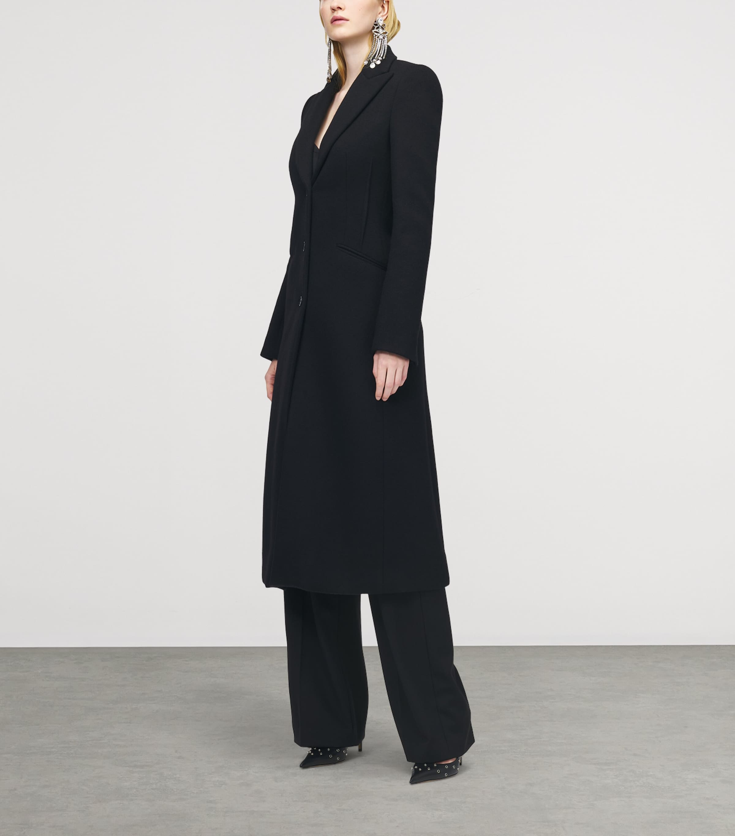 Wool Single-Breasted Coat 1000 Image 3