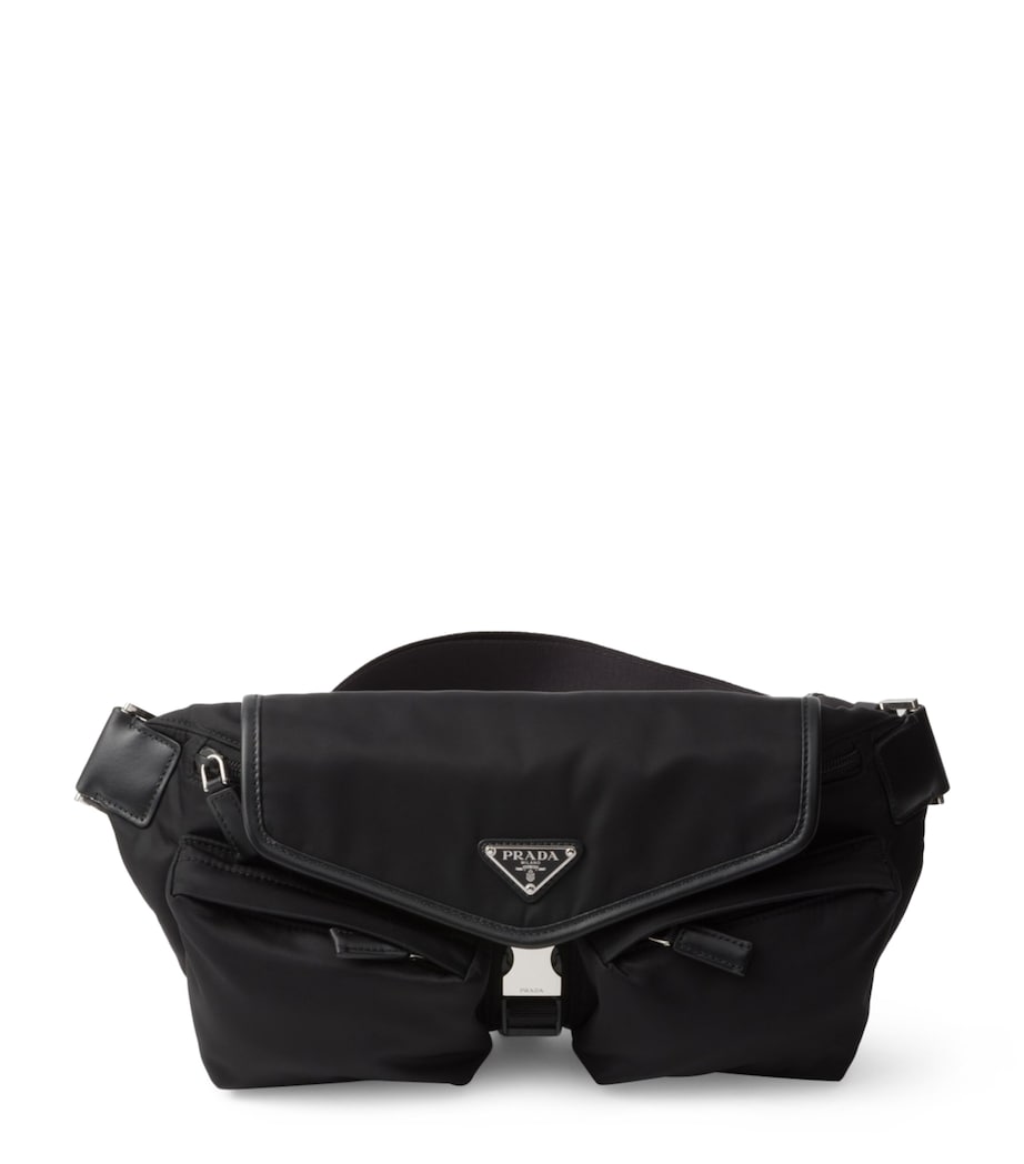 Small Re-Nylon and Calf Leather Belt Bag F0002 Image 1