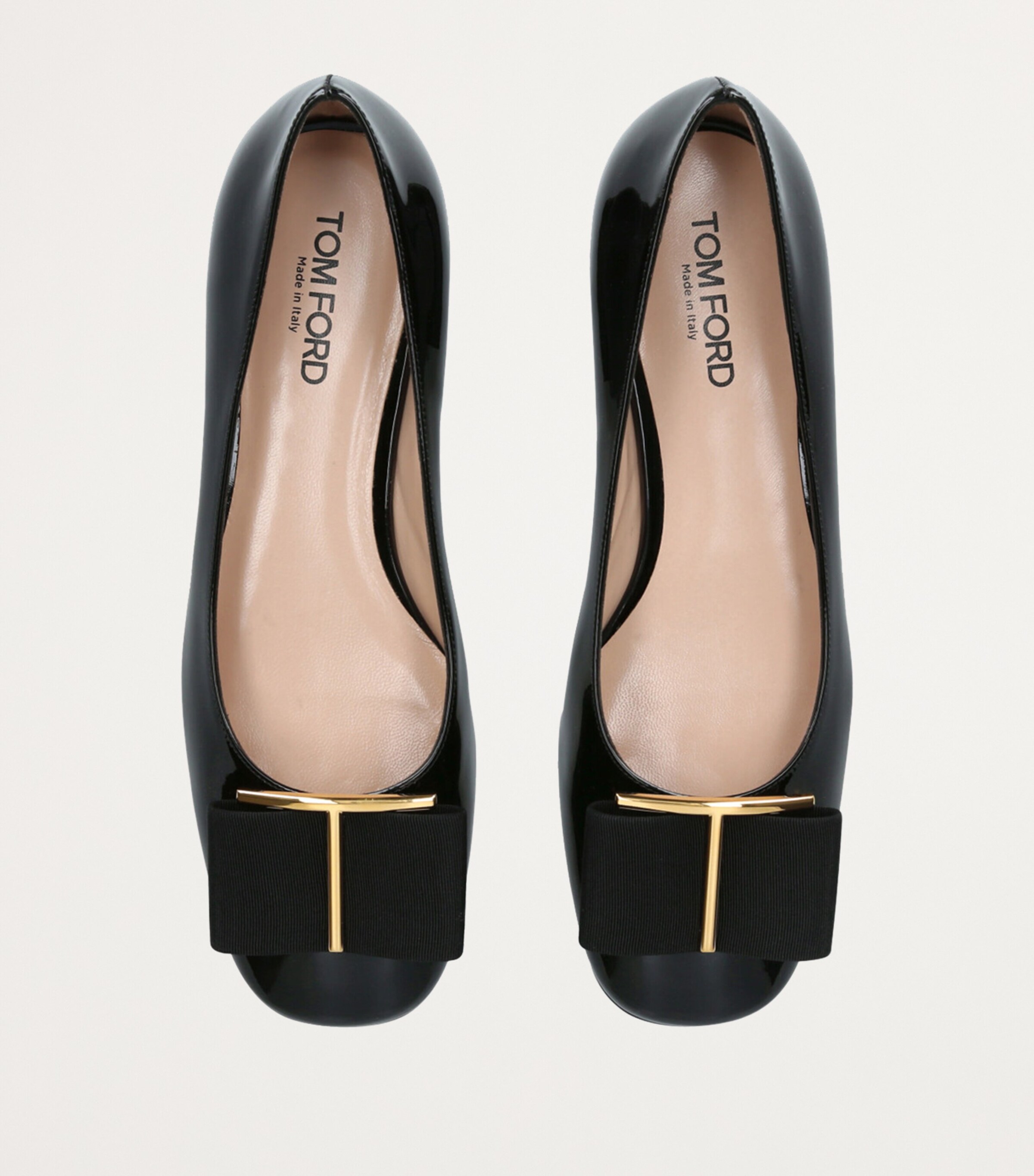 TOM FORD Patent Leather Ballet Flats Black Image 4