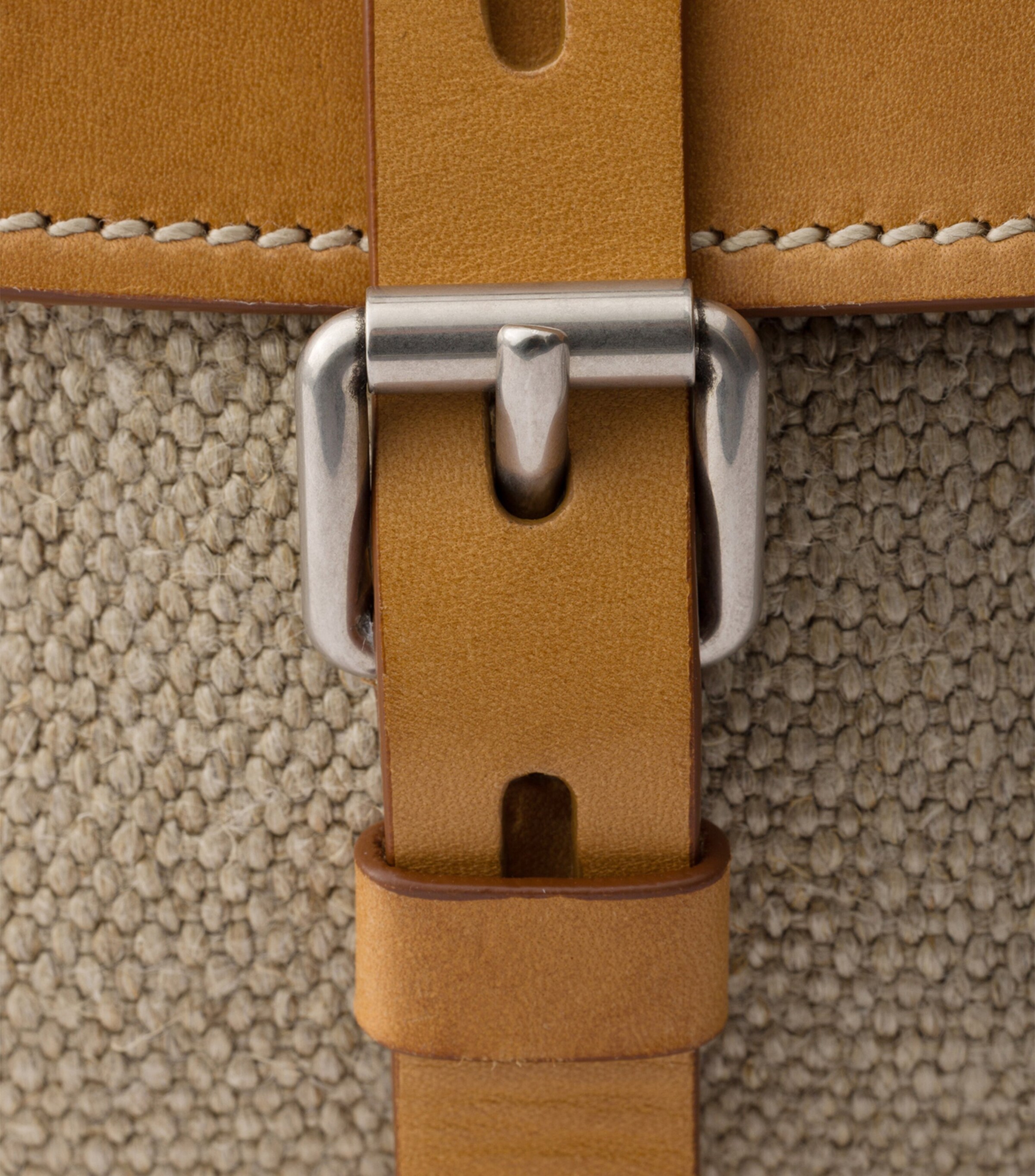 Prada Womens Small Linen-Leather Bonnie Top-Handle Bag Neutral Image 6