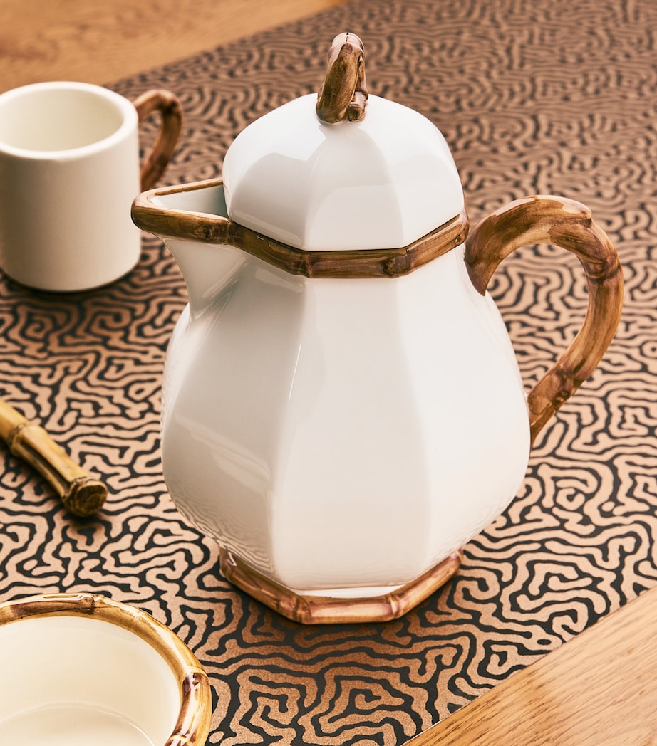 Bamboo Milk Jug WHITE/YELLOW Image 4