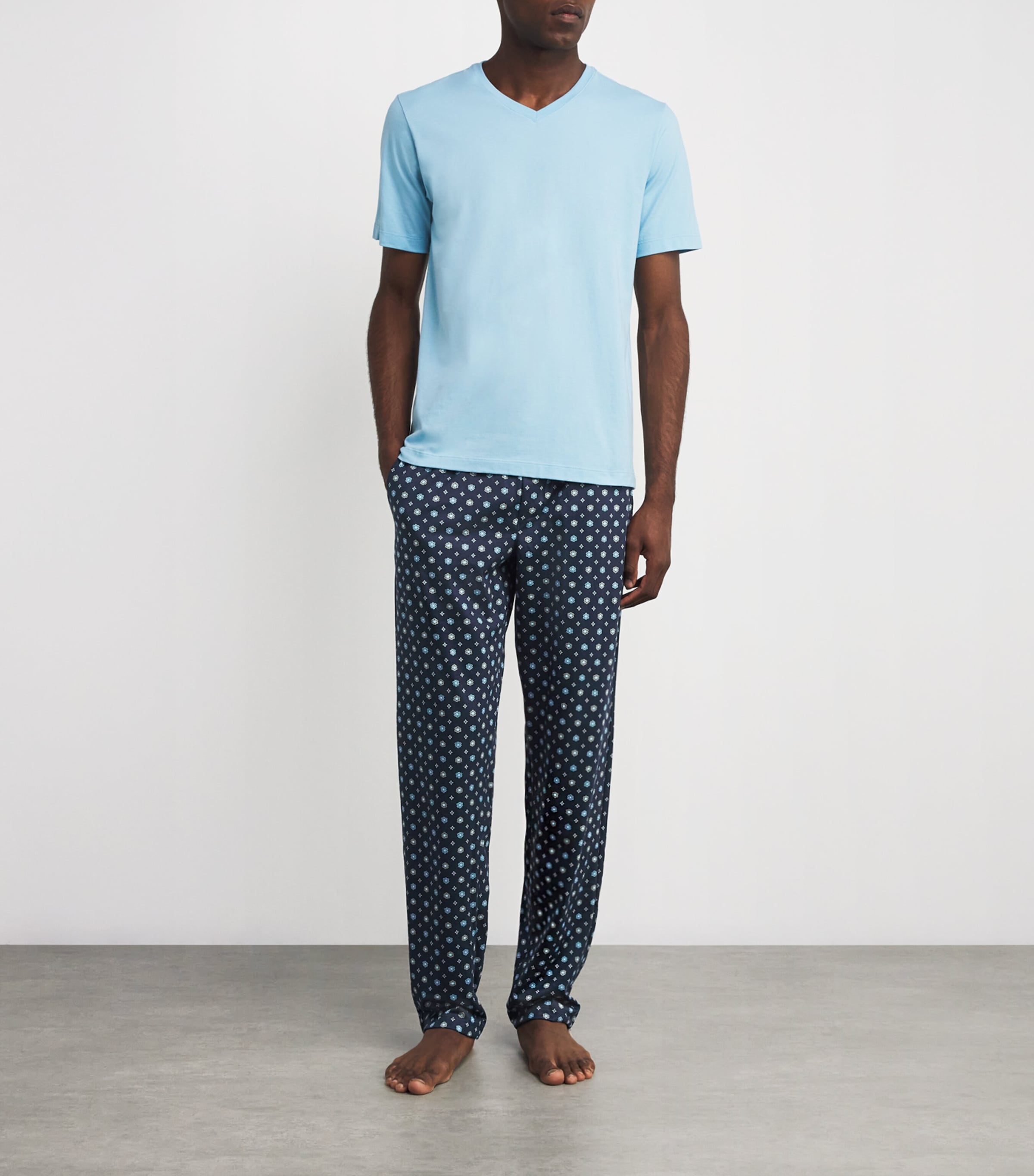 Cotton Night & Day Lounge Trousers 3003 REGATT TIE PRNT Image 2