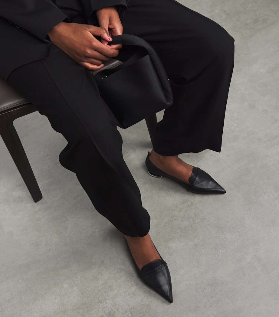 Patent Leather Dora Loafers BLACK Image 5