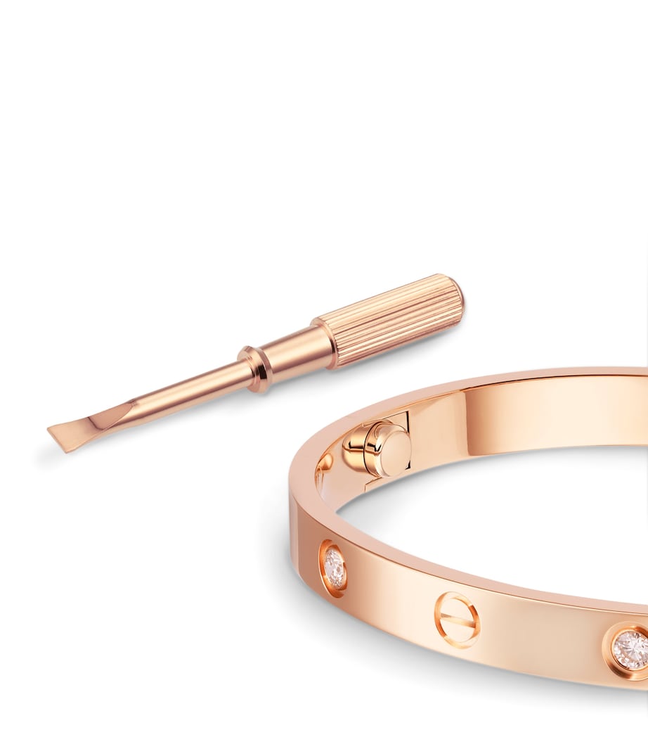 LOVE Classic Rose Gold 4-Diamond Bracelet ROSE GOLD Image 8