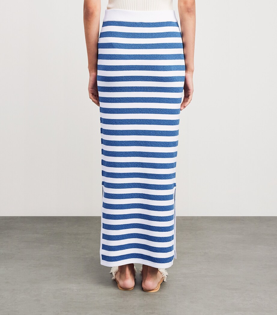 Stripe Ari Maxi Skirt BLUE STRIPE Image 4