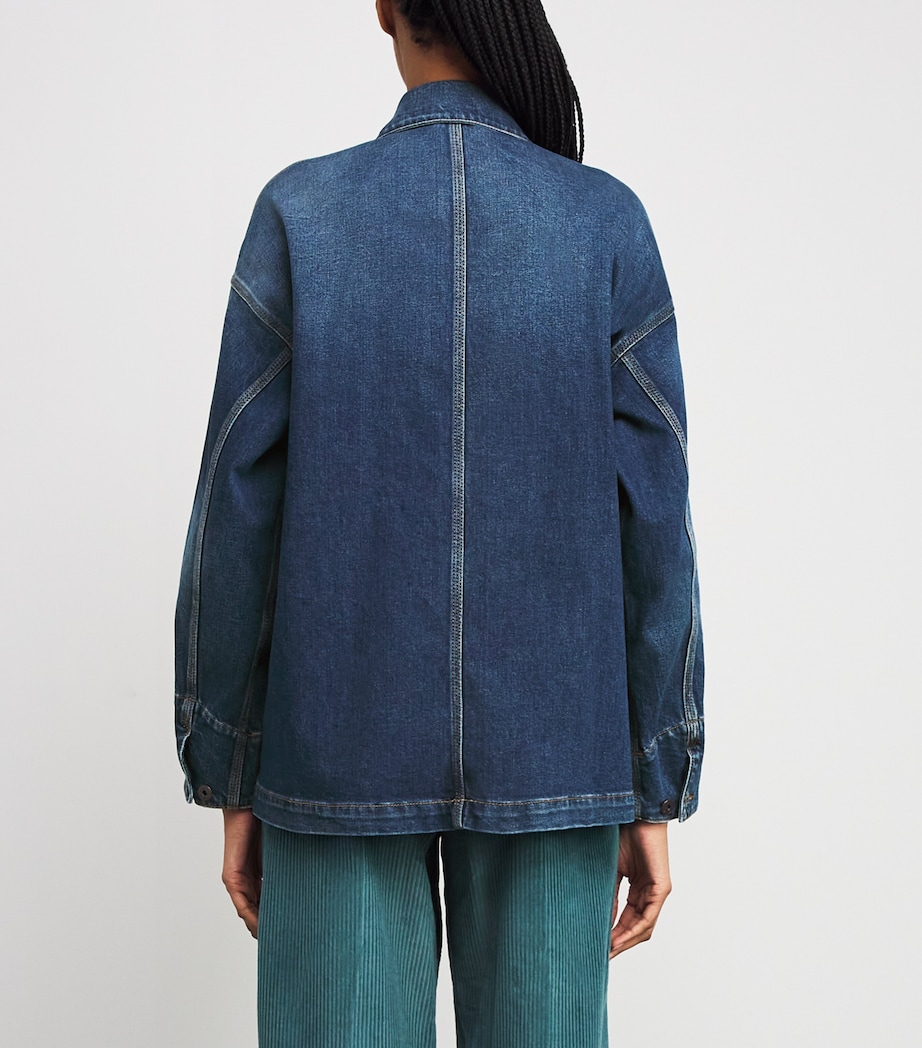 Workwear Denim Jacket NAVY Image 4