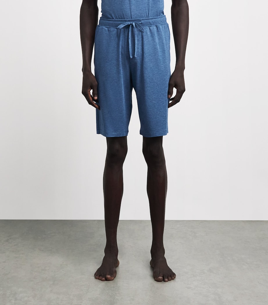 Hanro Mens Casuals Pyjama Shorts Tanzanite Image 4