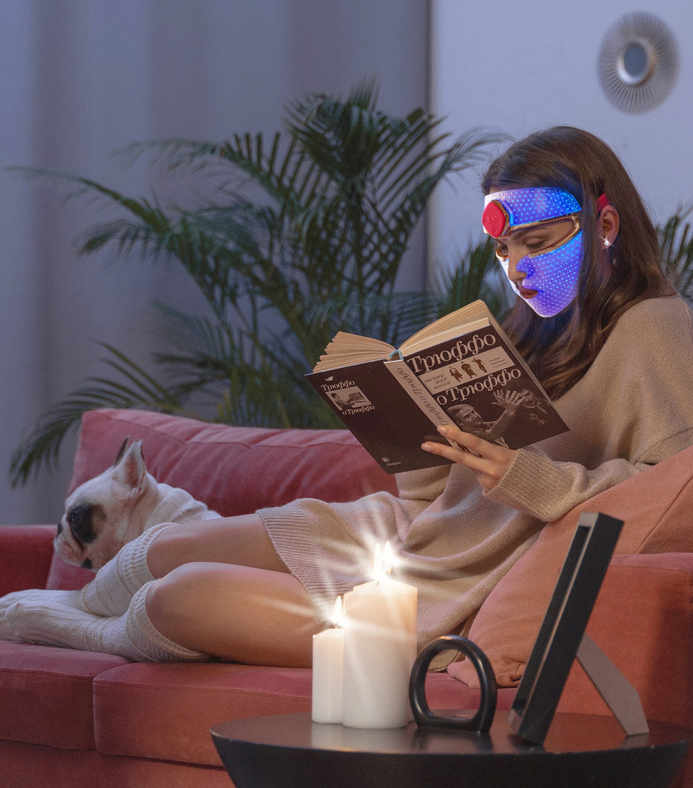 201 Ultra-Lightweight Silicone LED Anti-Ageing Face Mask Treatment NO COLOUR Image 5