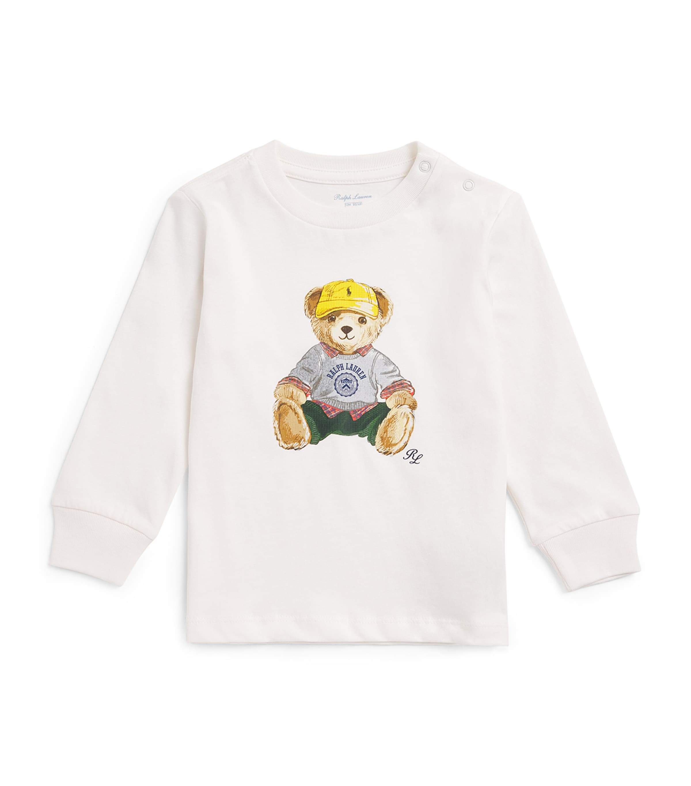 Ralph Lauren Bear Graphic T-shirt In White