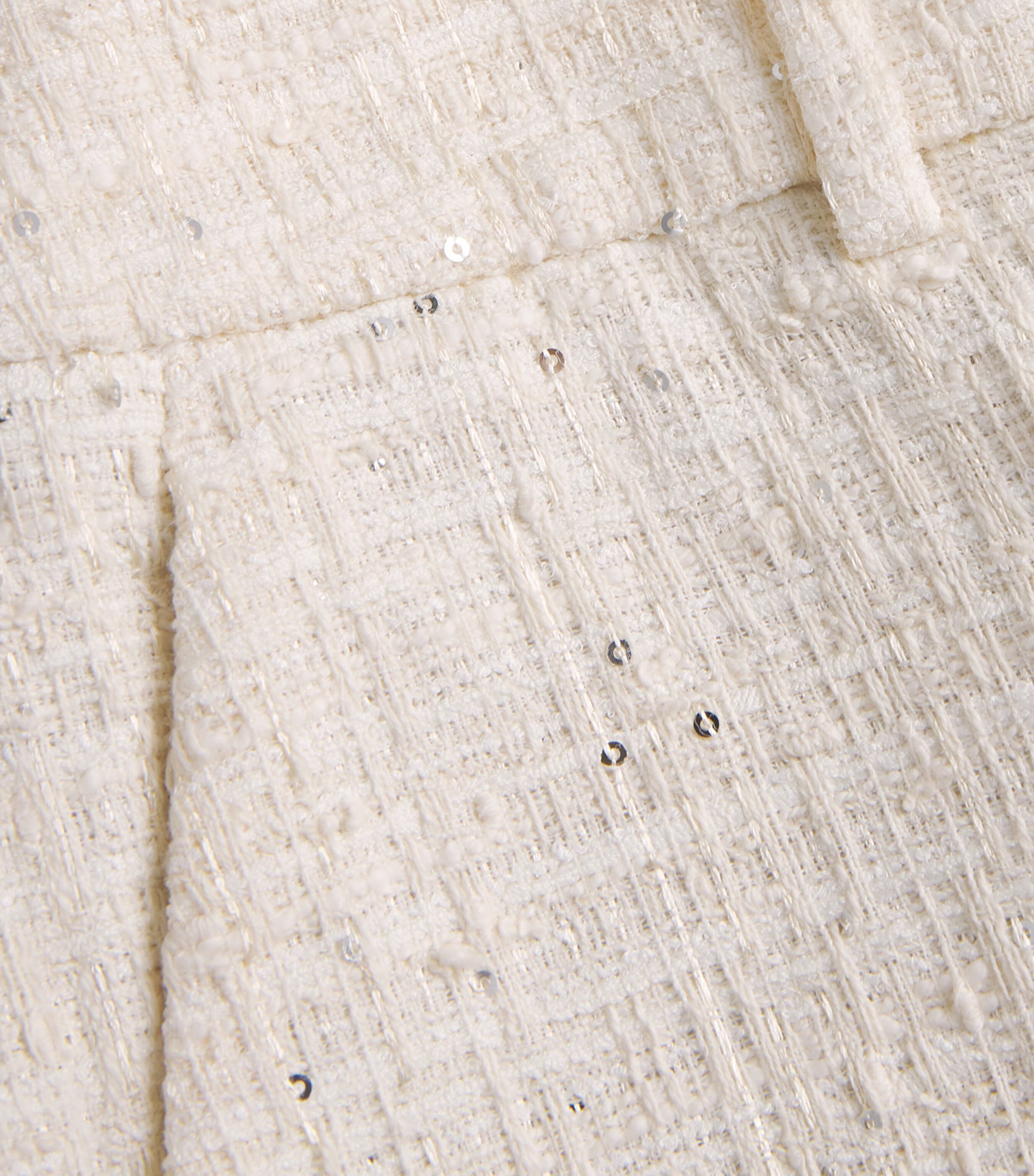 Tweed Sequinned Shorts PANNA Image 5