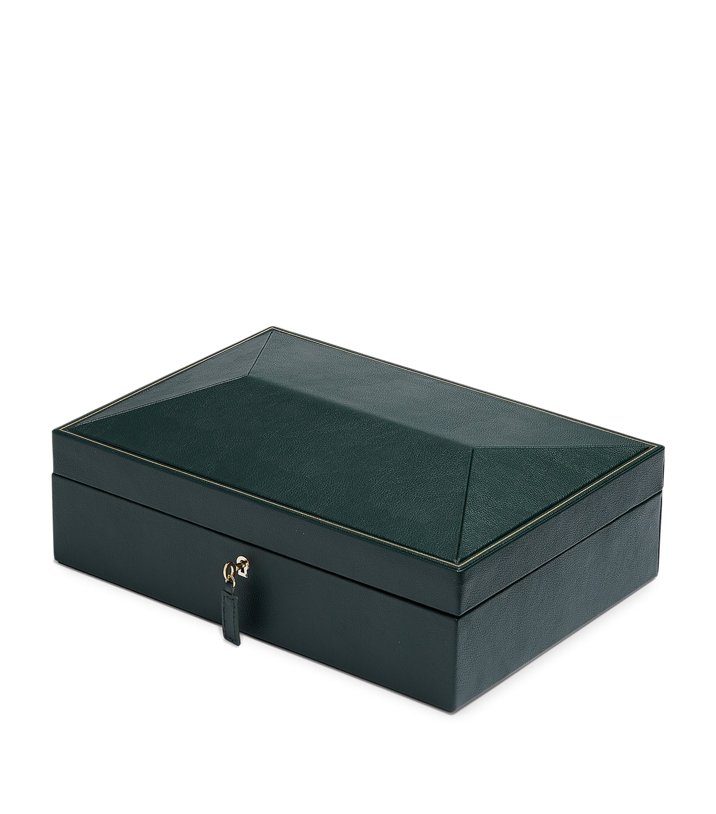 Vegan Leather 10-Piece Watch Box GREEN Image 4
