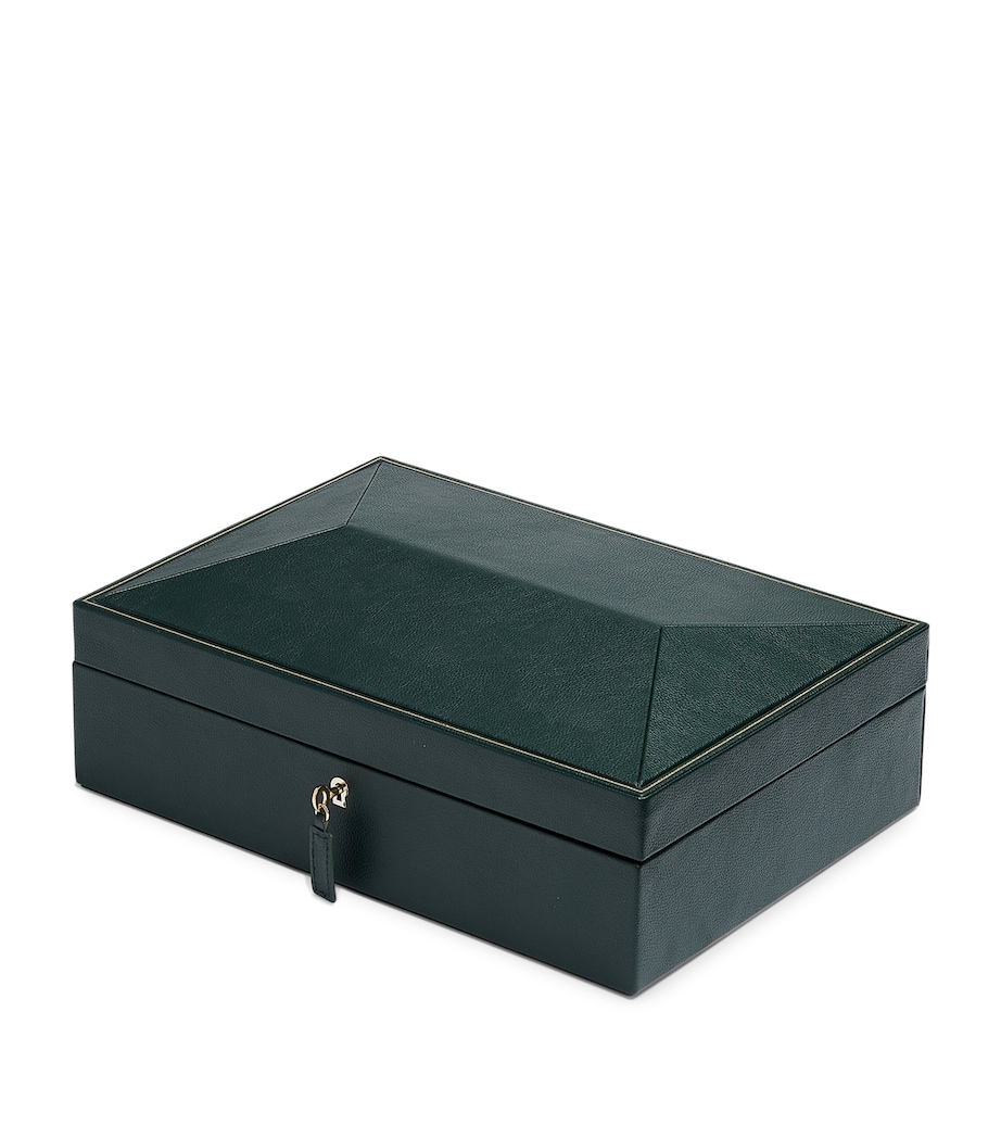 Vegan Leather 10-Piece Watch Box GREEN Image 4