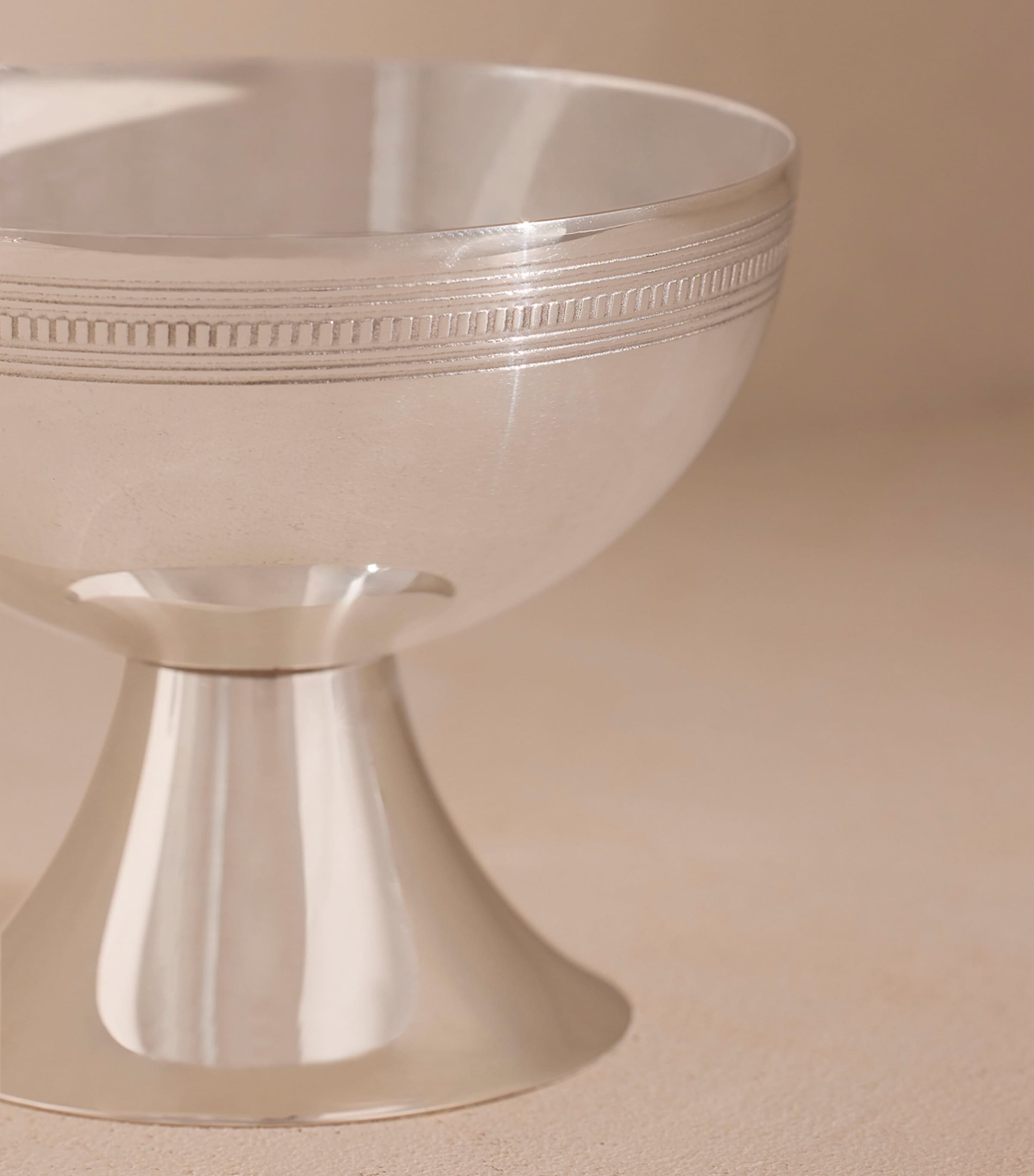Soho Home Silver-Plated Stainless Steel Rochester Coupe Silver Image 2
