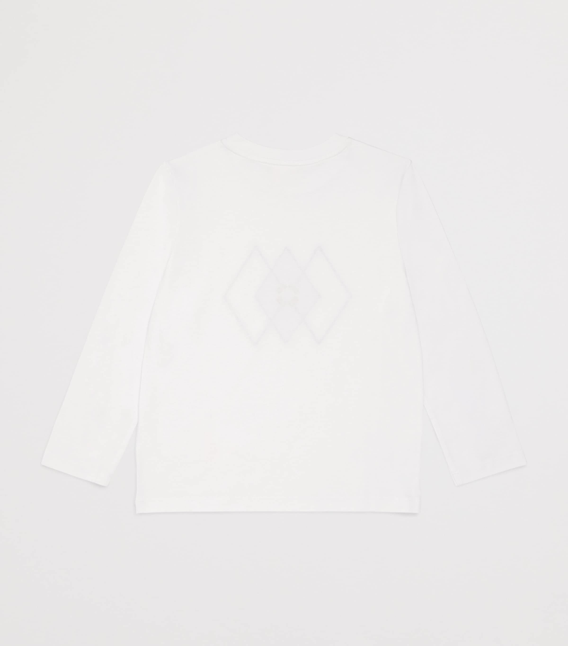Cotton Diamond 4G Logo T-Shirt (4-12+ Years) WHITE Image 2