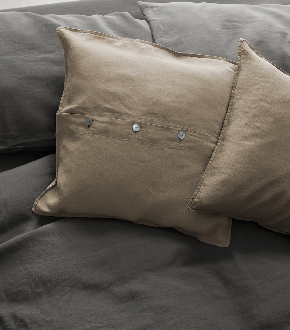 Society Limonta Set of 2 Linen Rem Cushions (50cm x 50cm) Malto Image 1