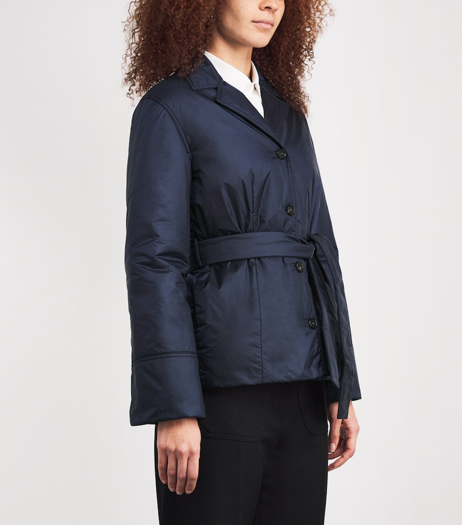 Padded Belted Jacket 012 MIDNIGHT BLUE Image 3