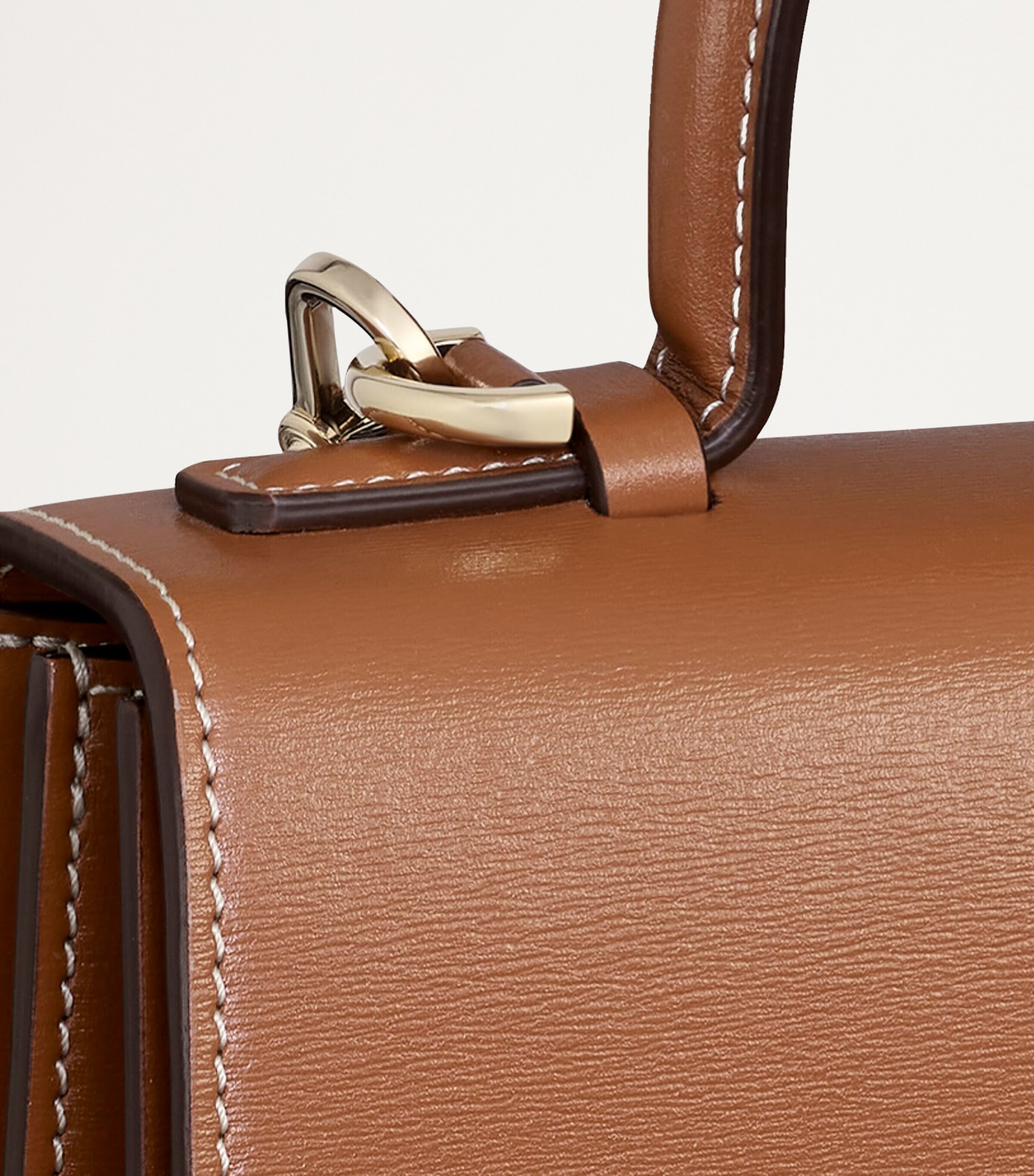Small Calfskin Panthère de Cartier Top-Handle Bag CARAMEL Image 4