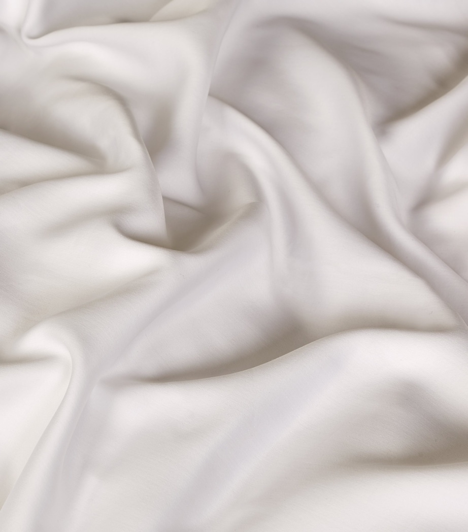 Silk Cotton King Flat Sheet (275cm x 275cm) WHITE Image 5