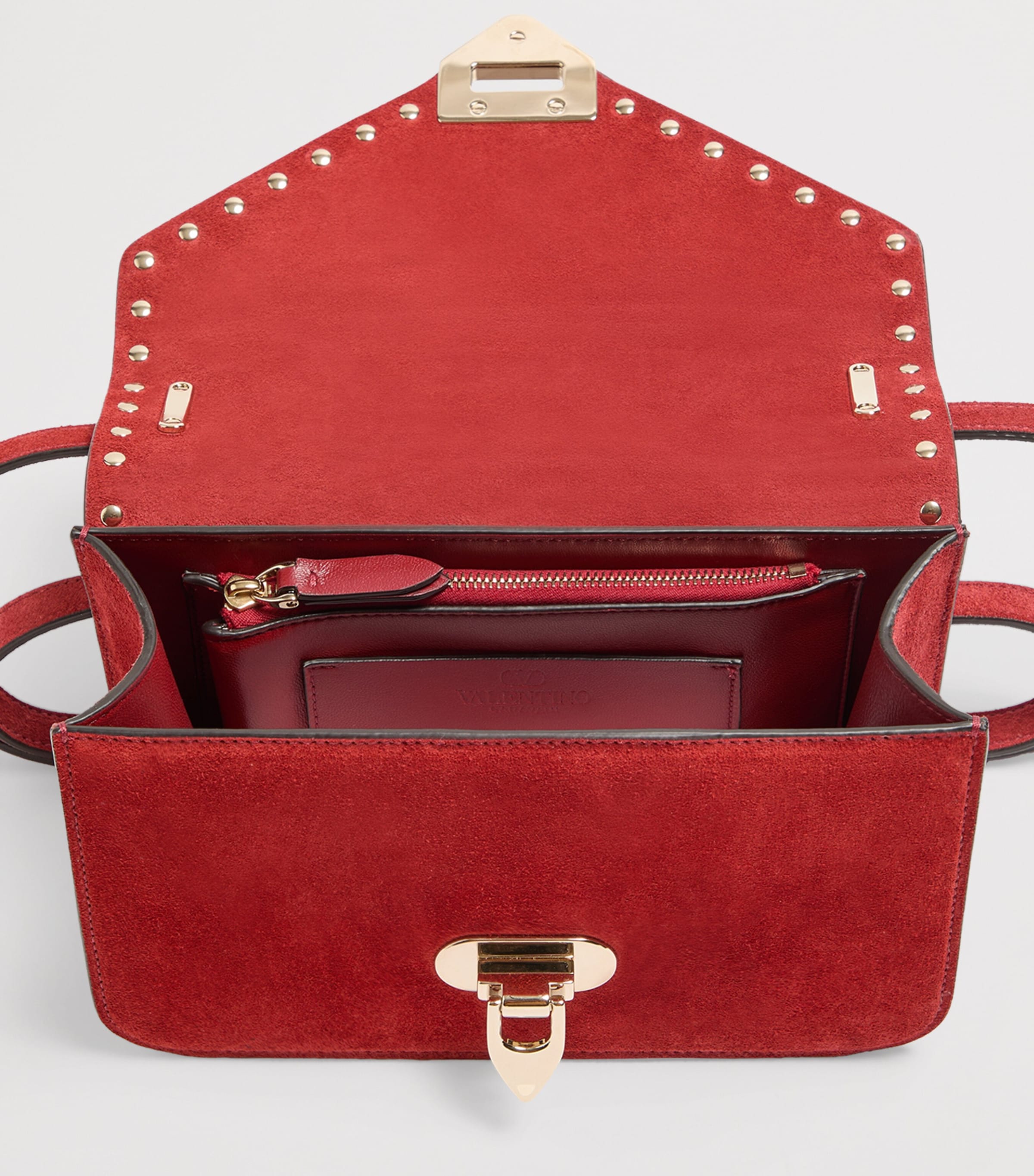 Valentino Garavani Small Split Leather Rockstud Shoulder Bag Aqs Image 6