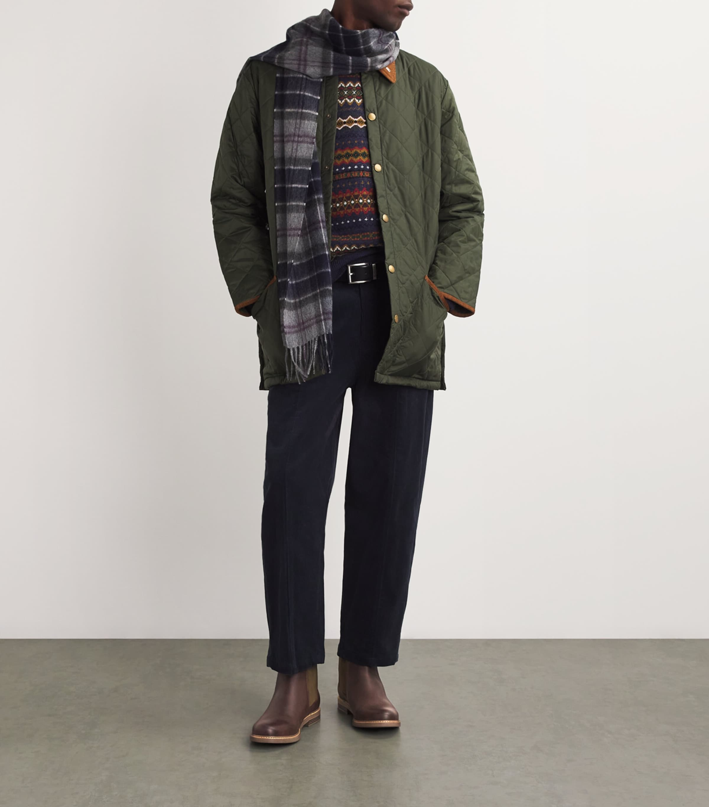 Leather Farsley Chelsea Boots CHOCO Image 6