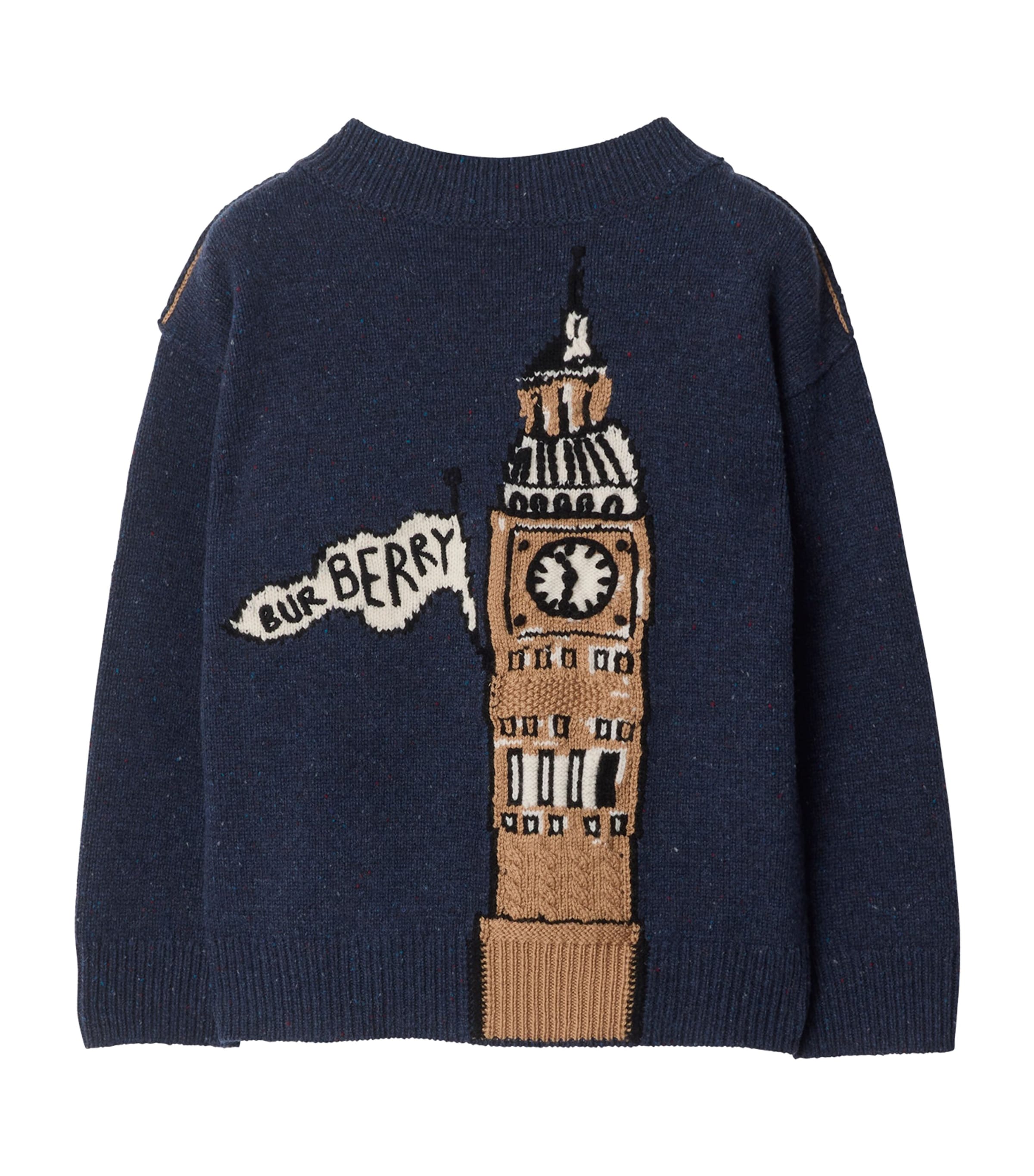 Wool Big Ben Sweater (3-12 Years) STORM BLUE Image 1
