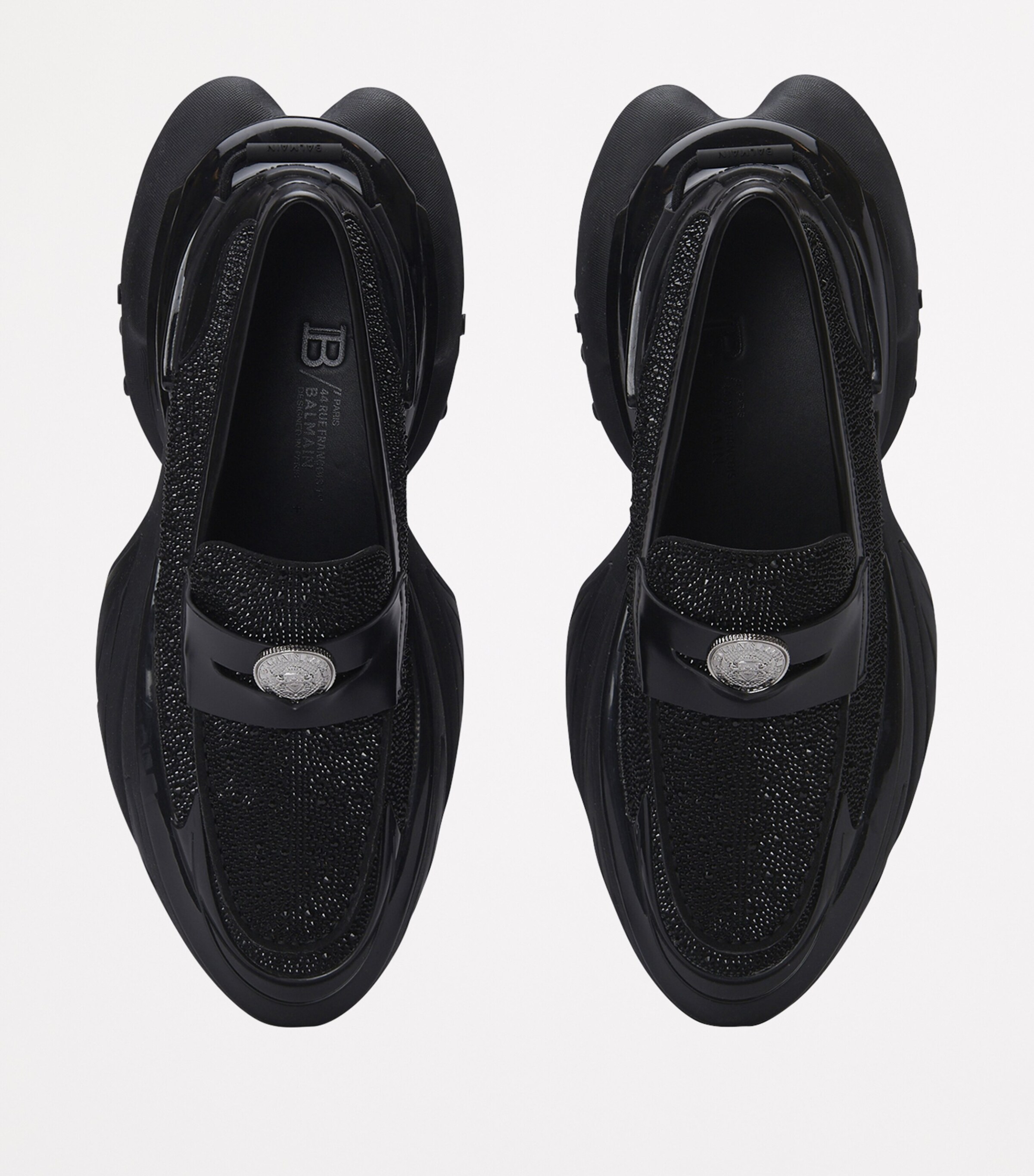 Rhinestone-Embellished Unicorn Loafers EAW NOIR/CRISTAL Image 6