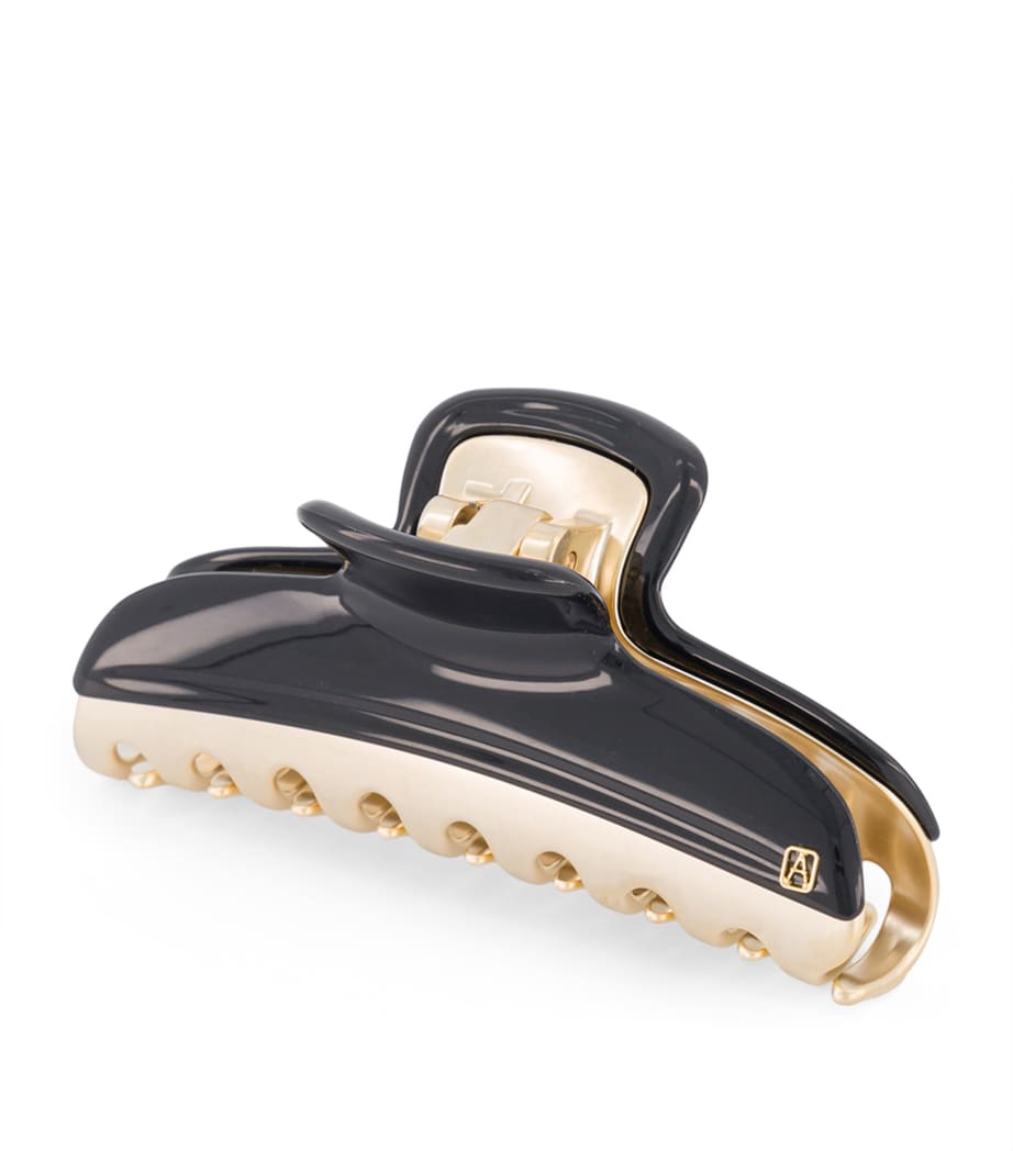 Gold-Plated Claw Hair Clip N3- NOIR B/OR Image 2