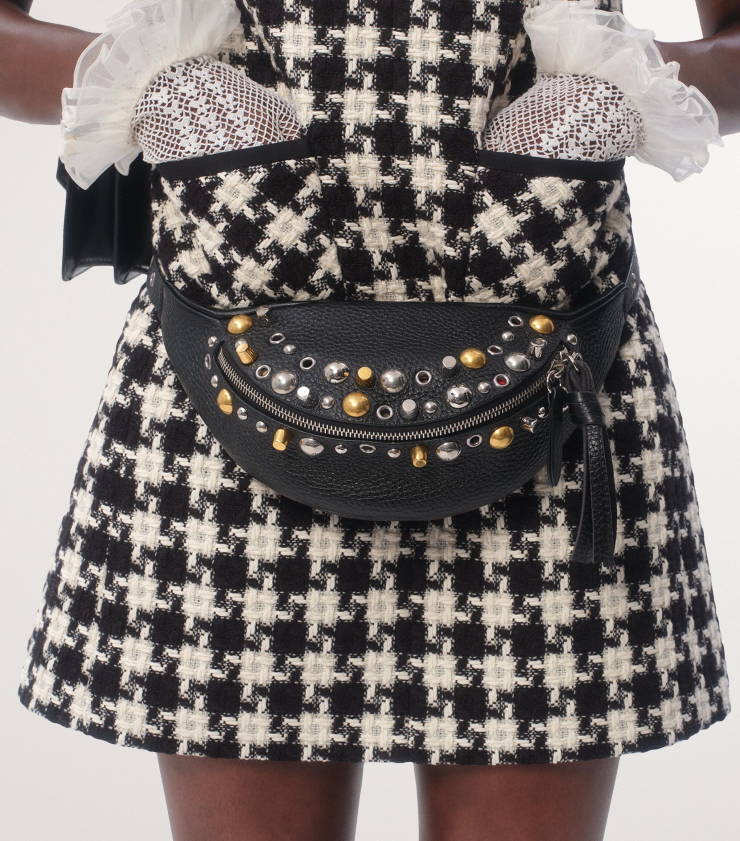 Valentino Garavani Black Leather Nellcote Belt Bag | Harrods US