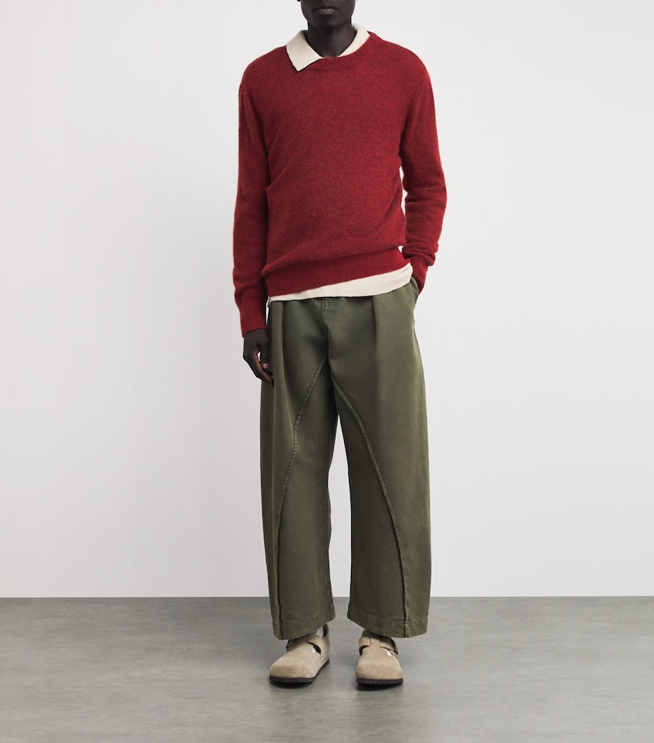 Alpaca-Merino-Blend Blenheim Sweater RUST Image 2