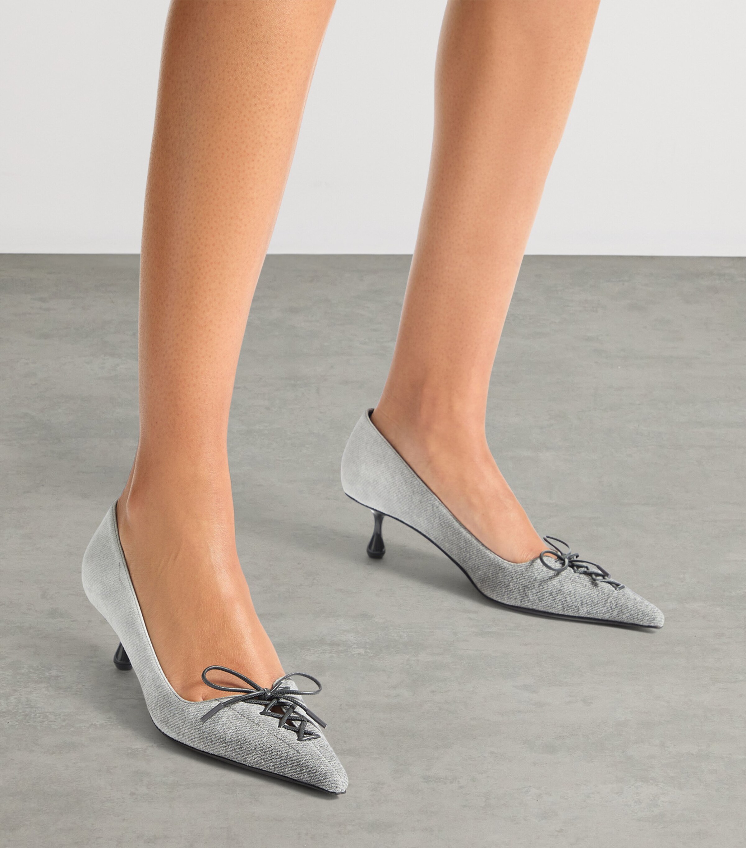 Jimmy Choo Womens Scarlett 50 Suede Pumps Dove Image 2