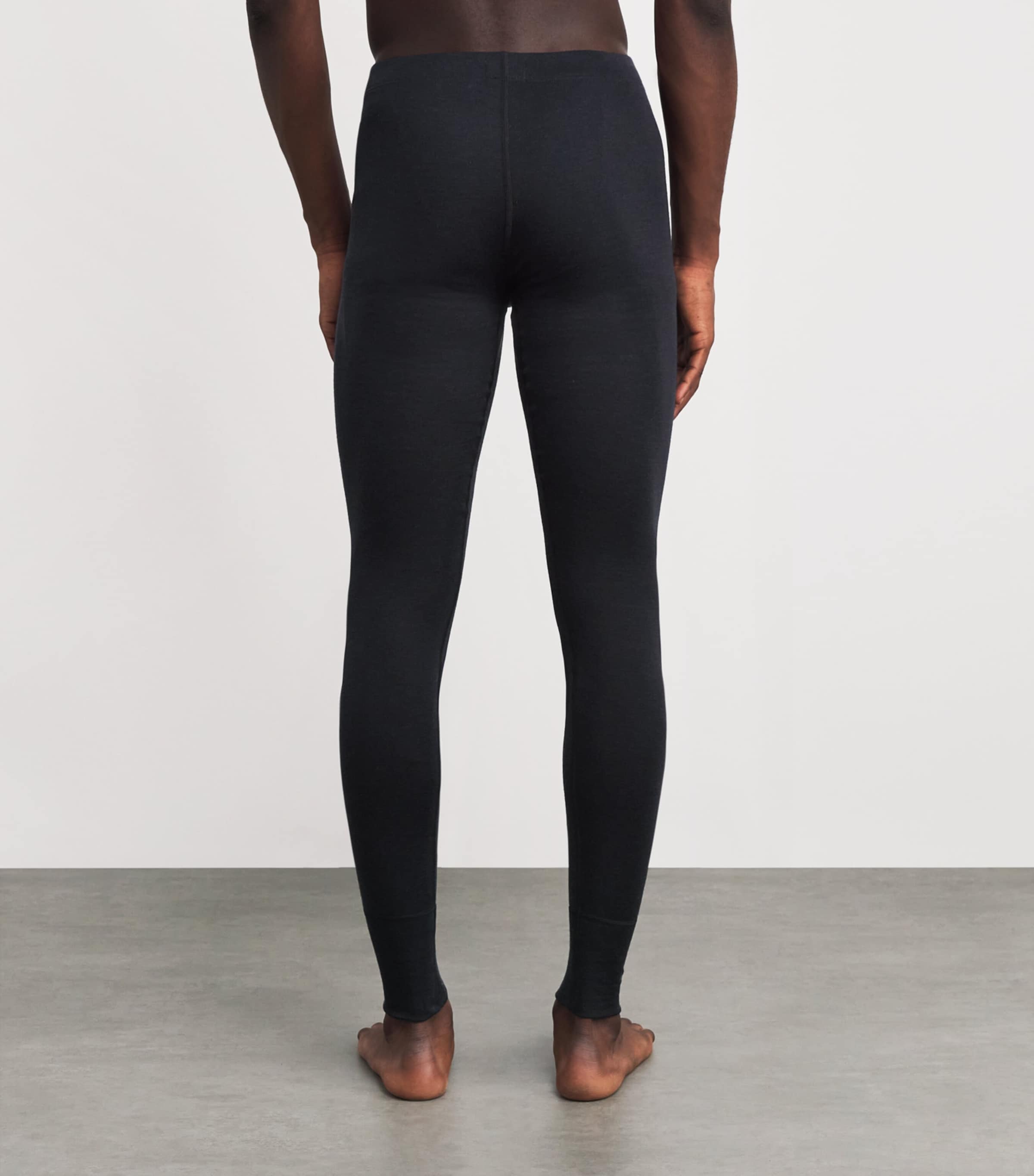Silk-Cashmere Long Johns 0019 BLACK Image 3