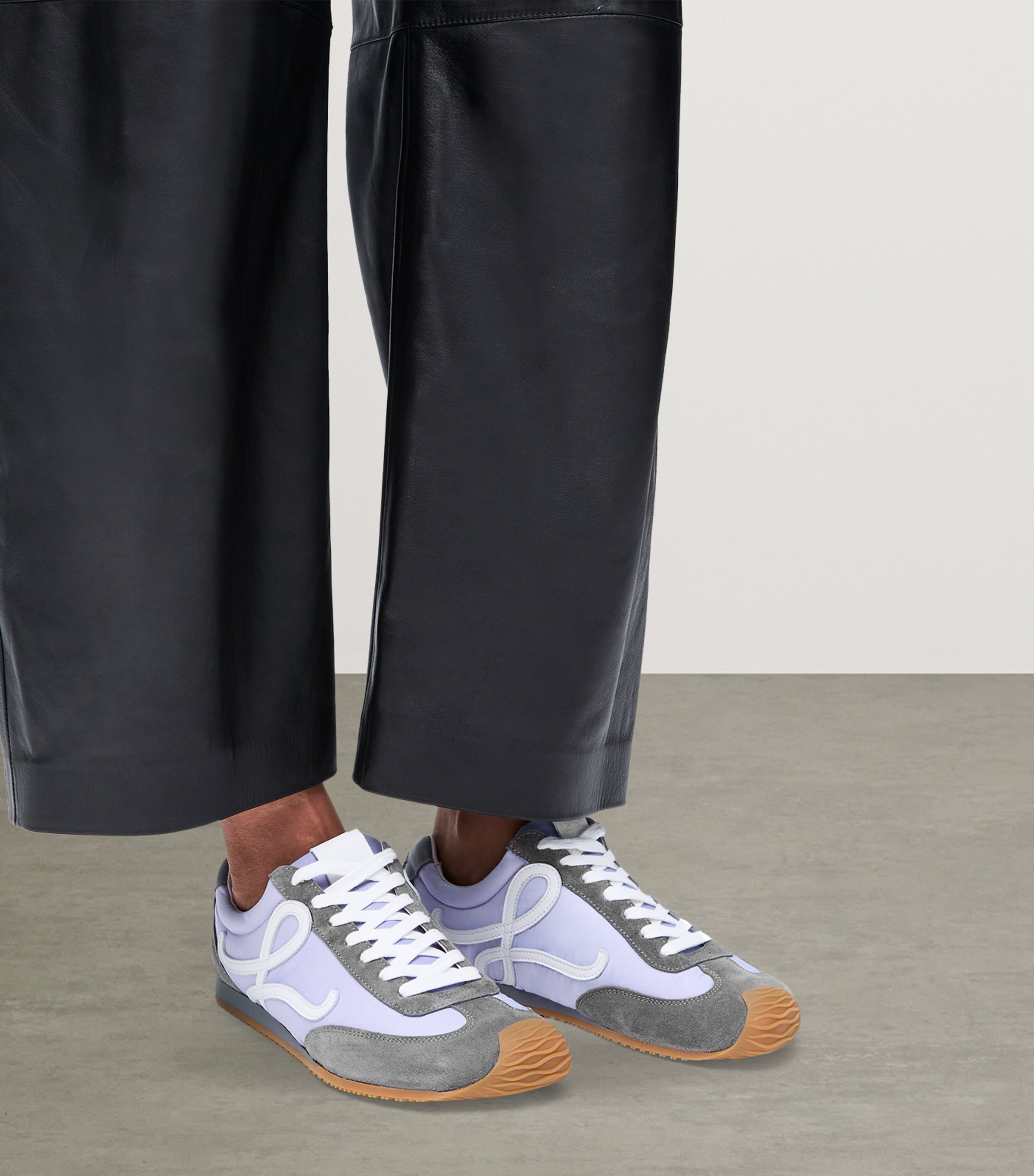 Leather Ballet Runner 2.0 Sneakers LILAC/WHITE/GREY Image 2