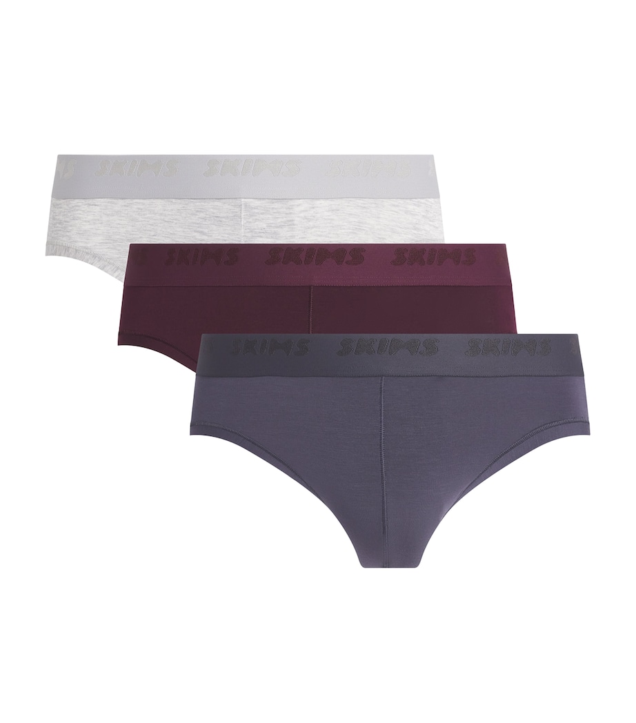 Skims Mens Stretch Briefs (Pack of 3) Raven Multi Image 1