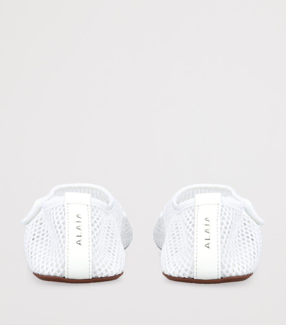 Mesh Ballet Flats WHITE Image 2