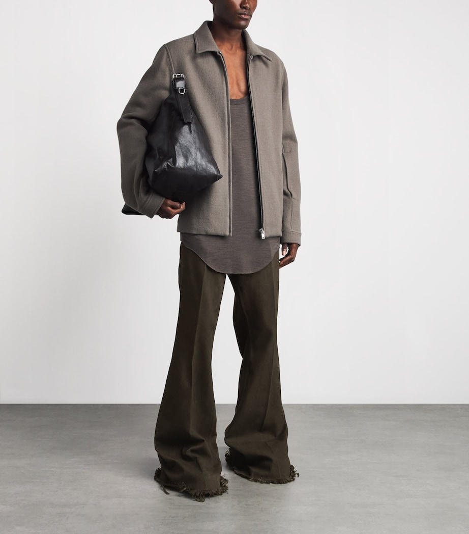 Rick Owens Mens Bolan Bootcut Jeans Dust Image 2