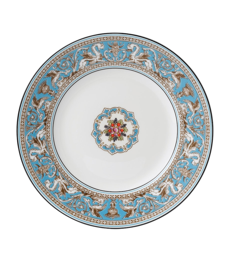 Wedgwood Florentine Turquoise Plate (23cm) Blue Image 1