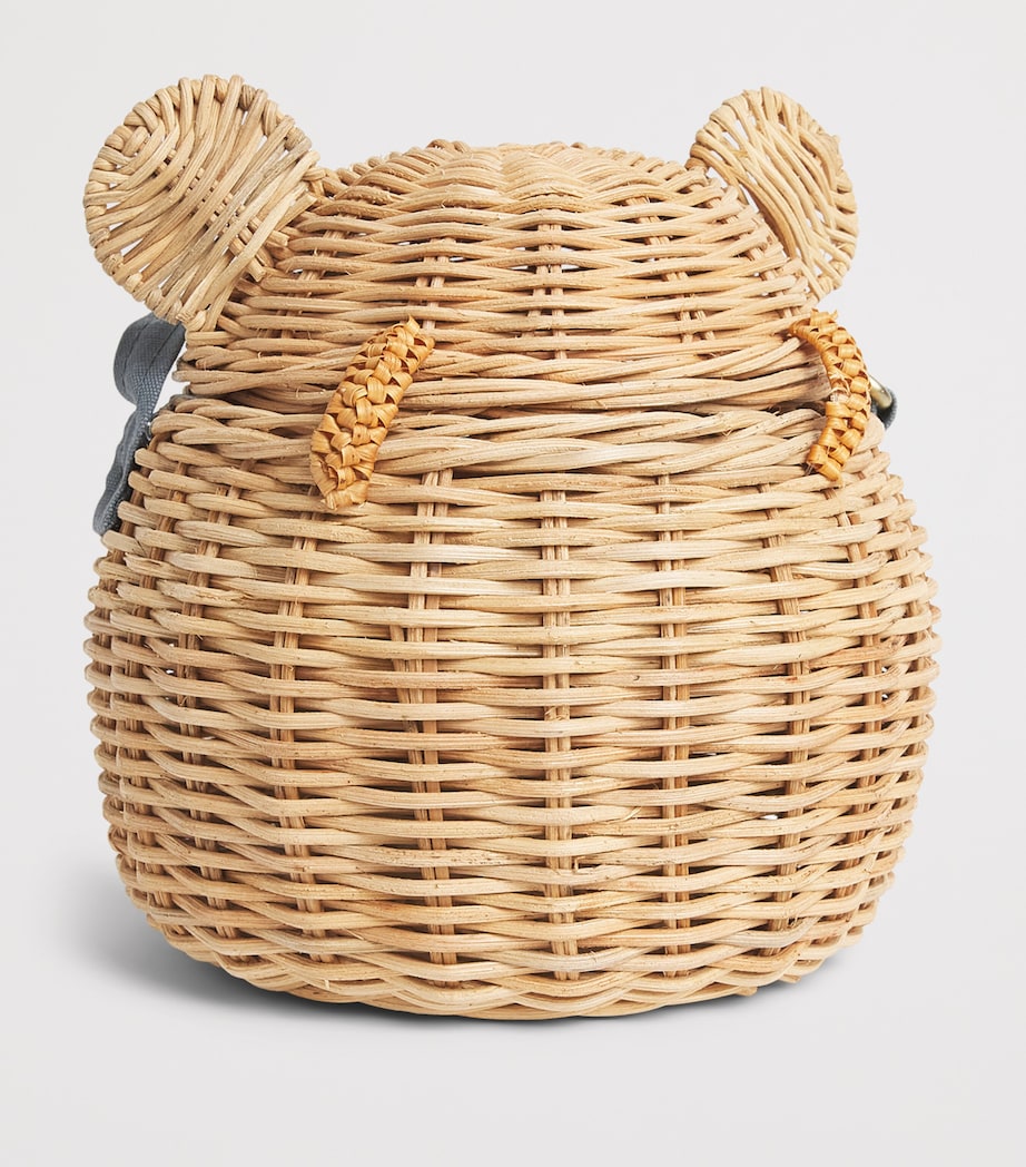 Meri Meri Rattan Bear Cross-Body Bag Multicolored Image 2