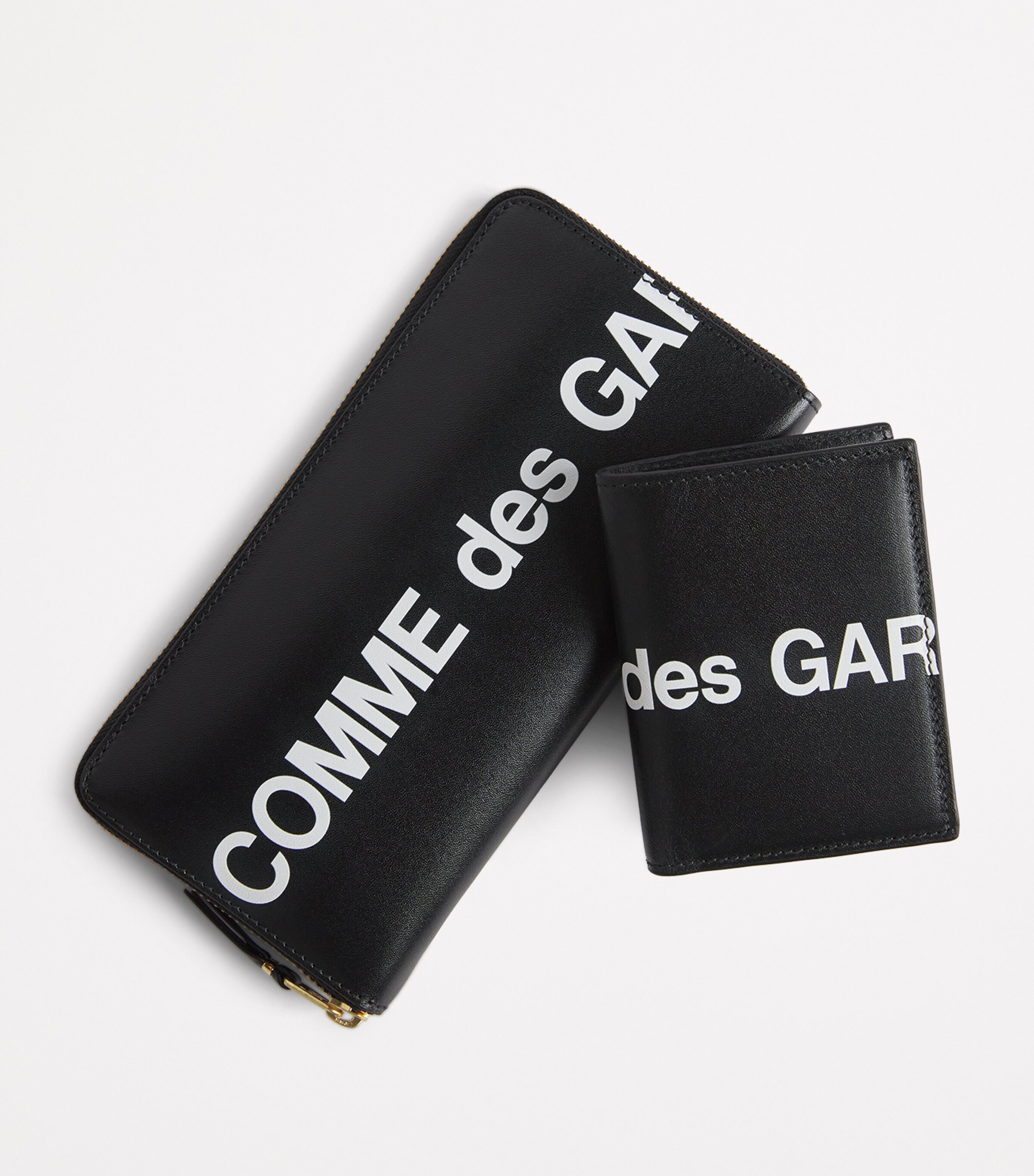 Leather Logo Print Wallet BLACK Image 3